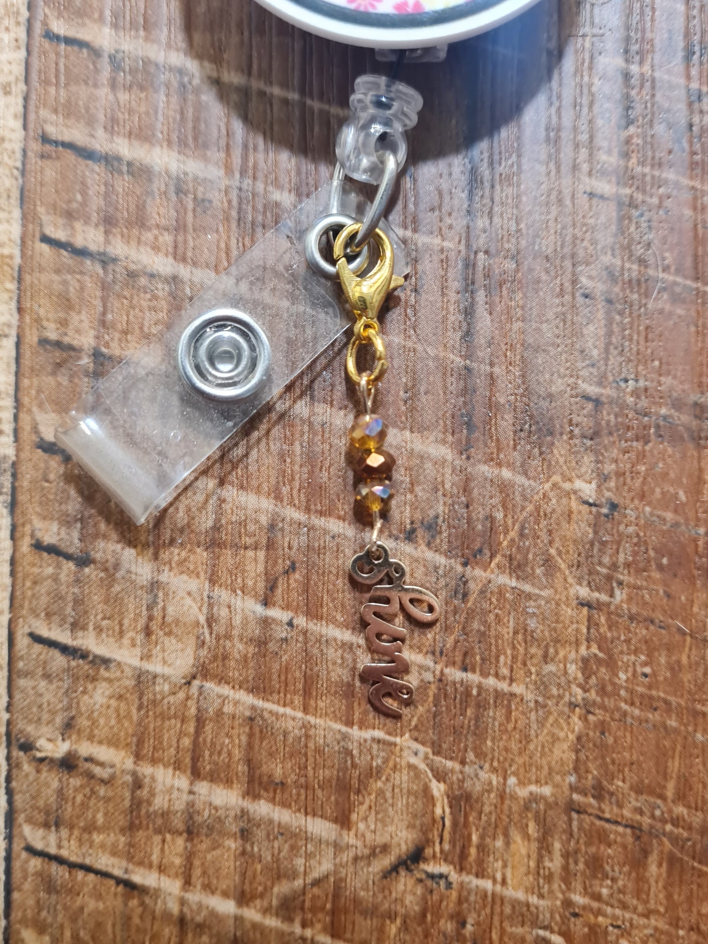 Motivational Charm ~ ID Badge Reel Charm ~ Custom Made Charms ~ Badge Buddy ~ Badge Accessories ~ Fearless ~ Beautiful ~ Shine ~ Love ~ Motivational Word ID Badge Reel Charm - Positive Affirmation Lanyard Flair for Nurses, Teachers, and Social Workers