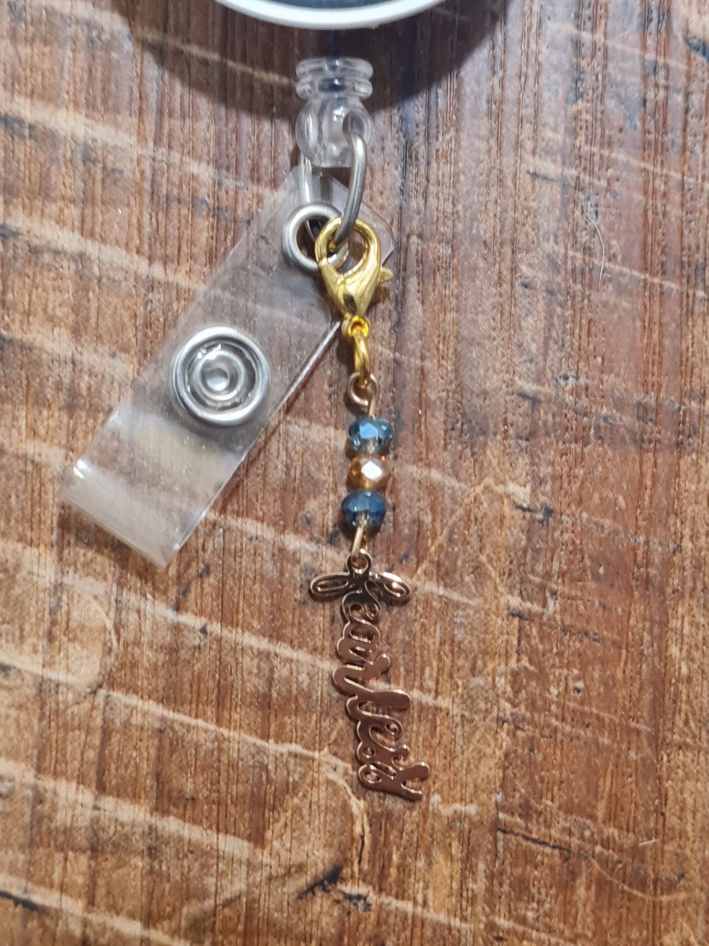 Motivational Charm ~ ID Badge Reel Charm ~ Custom Made Charms ~ Badge Buddy ~ Badge Accessories ~ Fearless ~ Beautiful ~ Shine ~ Love ~ Motivational Word ID Badge Reel Charm - Positive Affirmation Lanyard Flair for Nurses, Teachers, and Social Workers