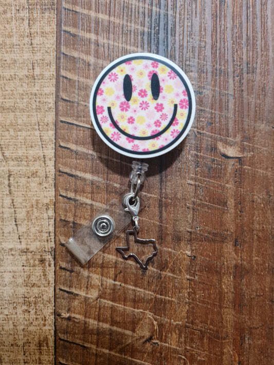 Texas ~ ID Badge Reel Charm ~ Custom Made Charms ~ Badge Buddy ~ Badge Accessories ~ Don't Mess With Texas  ~ ID Badge Charm ~ Texas State ID Badge Reel Charm - Lone Star Lanyard Flair for Nurses, Teachers, and Medical Professionals