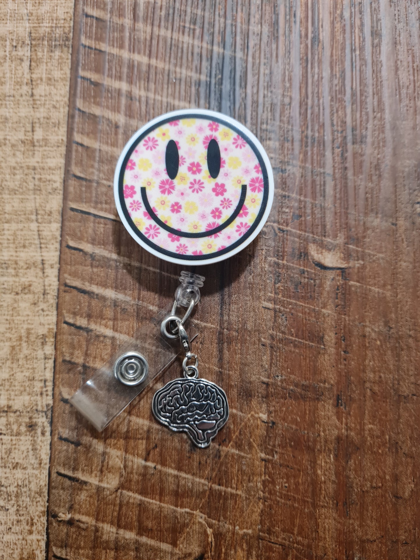 Brain Charm ~ ID Badge Reel Charm ~ Custom Made Charms  ~ Work Badge Charm ~ Neuro Charm ~ Neurology ~ Neurologist ~ Memory Care Charm ~ Brain Anatomy ID Badge Reel Charm - Neurology & Psychology Lanyard Flair for Nurses, Doctors, and SLPs