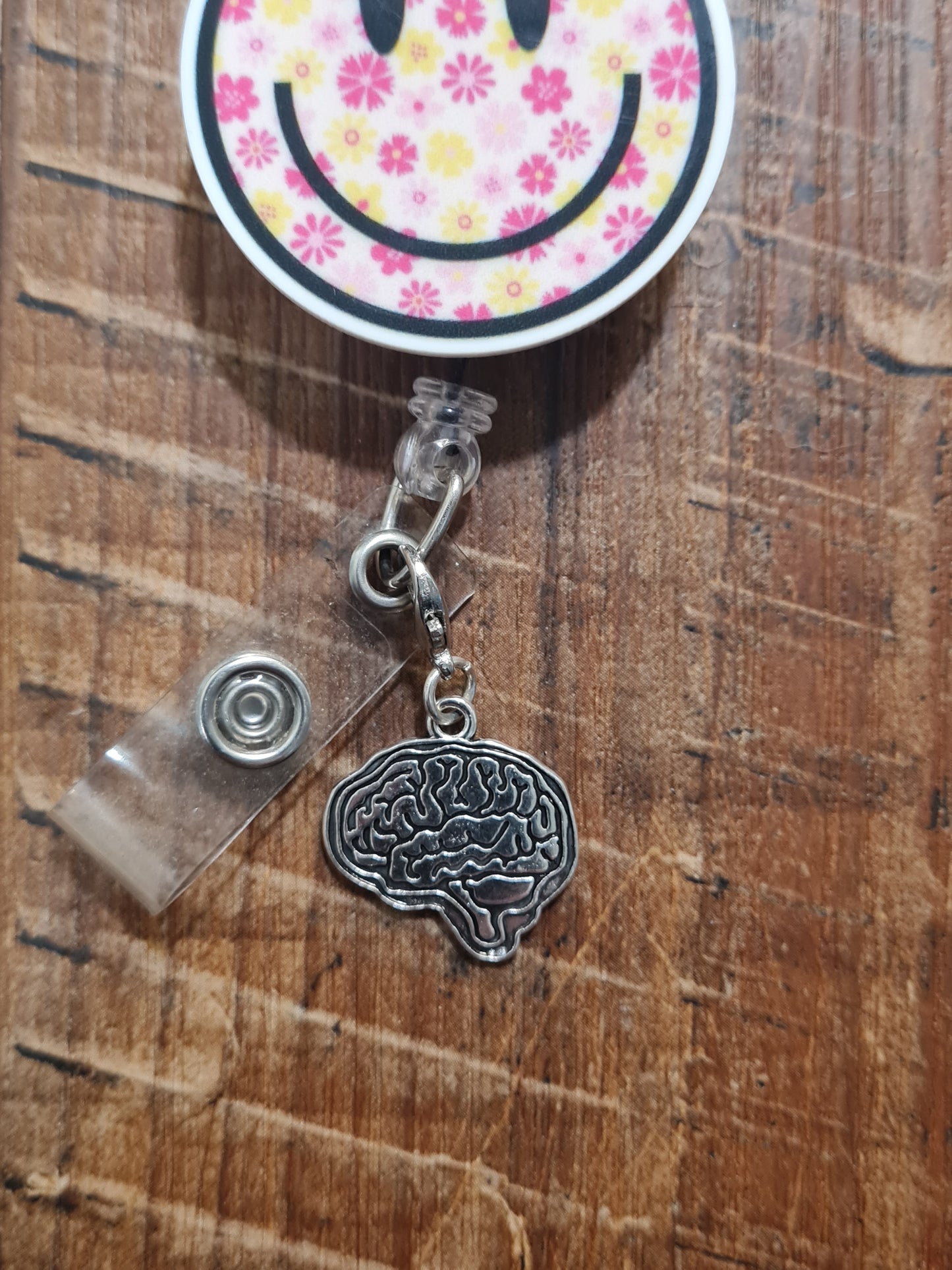 Brain Charm ~ ID Badge Reel Charm ~ Custom Made Charms  ~ Work Badge Charm ~ Neuro Charm ~ Neurology ~ Neurologist ~ Memory Care Charm ~ Brain Anatomy ID Badge Reel Charm - Neurology & Psychology Lanyard Flair for Nurses, Doctors, and SLPs