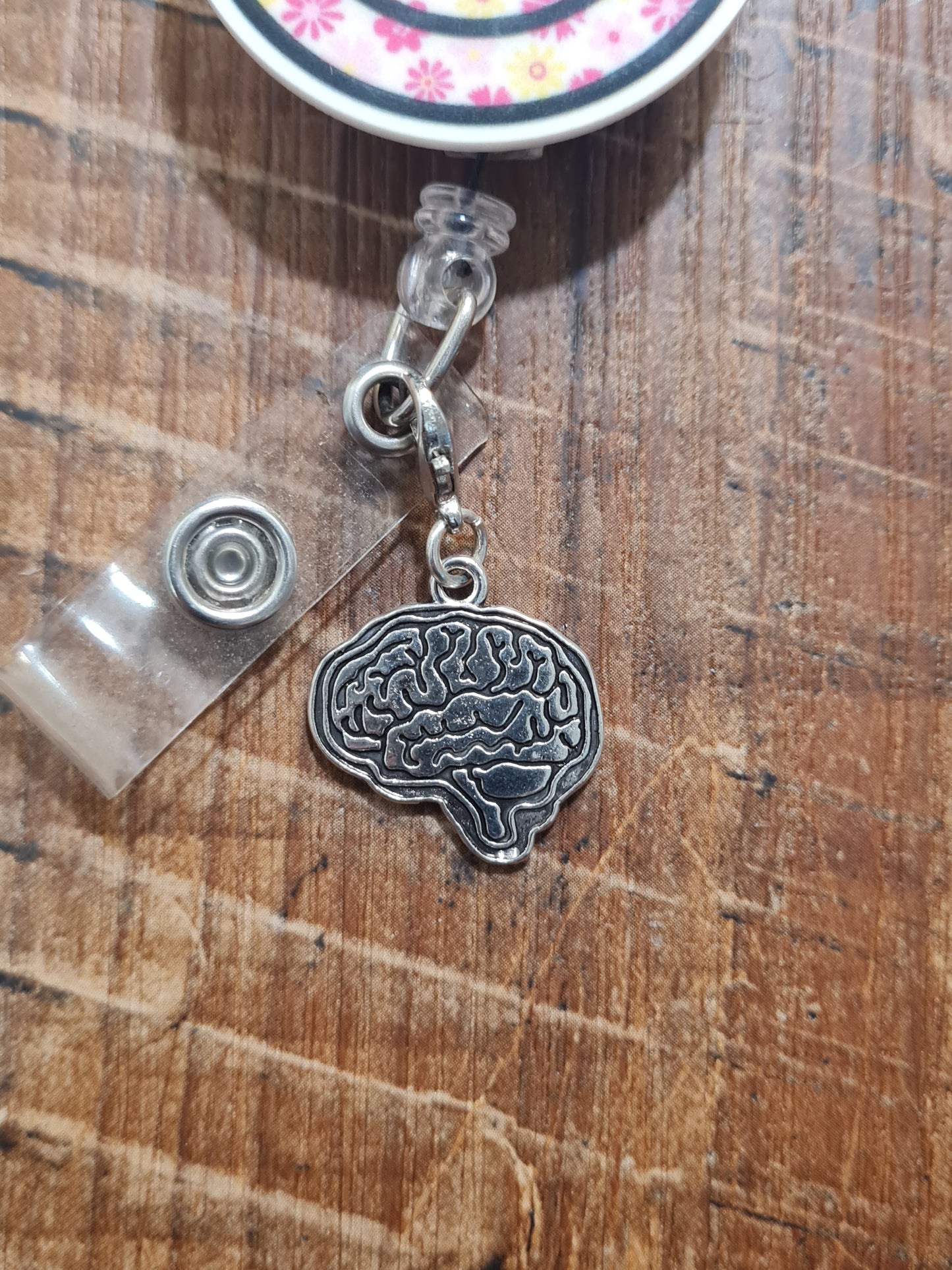 Brain Charm ~ ID Badge Reel Charm ~ Custom Made Charms  ~ Work Badge Charm ~ Neuro Charm ~ Neurology ~ Neurologist ~ Memory Care Charm ~ Brain Anatomy ID Badge Reel Charm - Neurology & Psychology Lanyard Flair for Nurses, Doctors, and SLPs