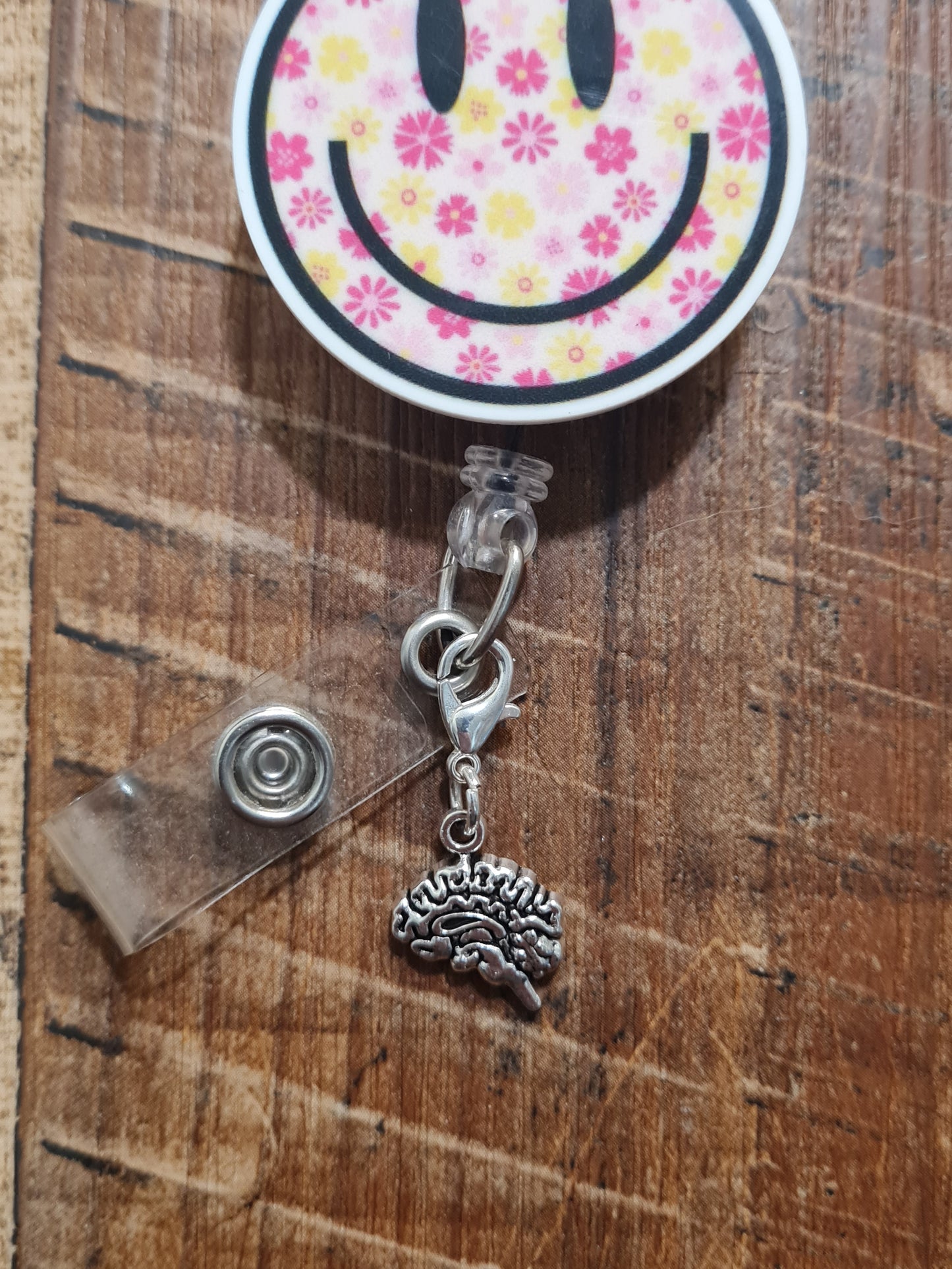 Brain Charm ~ ID Badge Reel Charm ~ Custom Made Charms  ~ Work Badge Charm ~ Neuro Charm ~ Neurology ~ Neurologist ~ Memory Care Charm ~ Brain Anatomy ID Badge Reel Charm - Neurology & Psychology Lanyard Flair for Nurses, Doctors, and SLPs