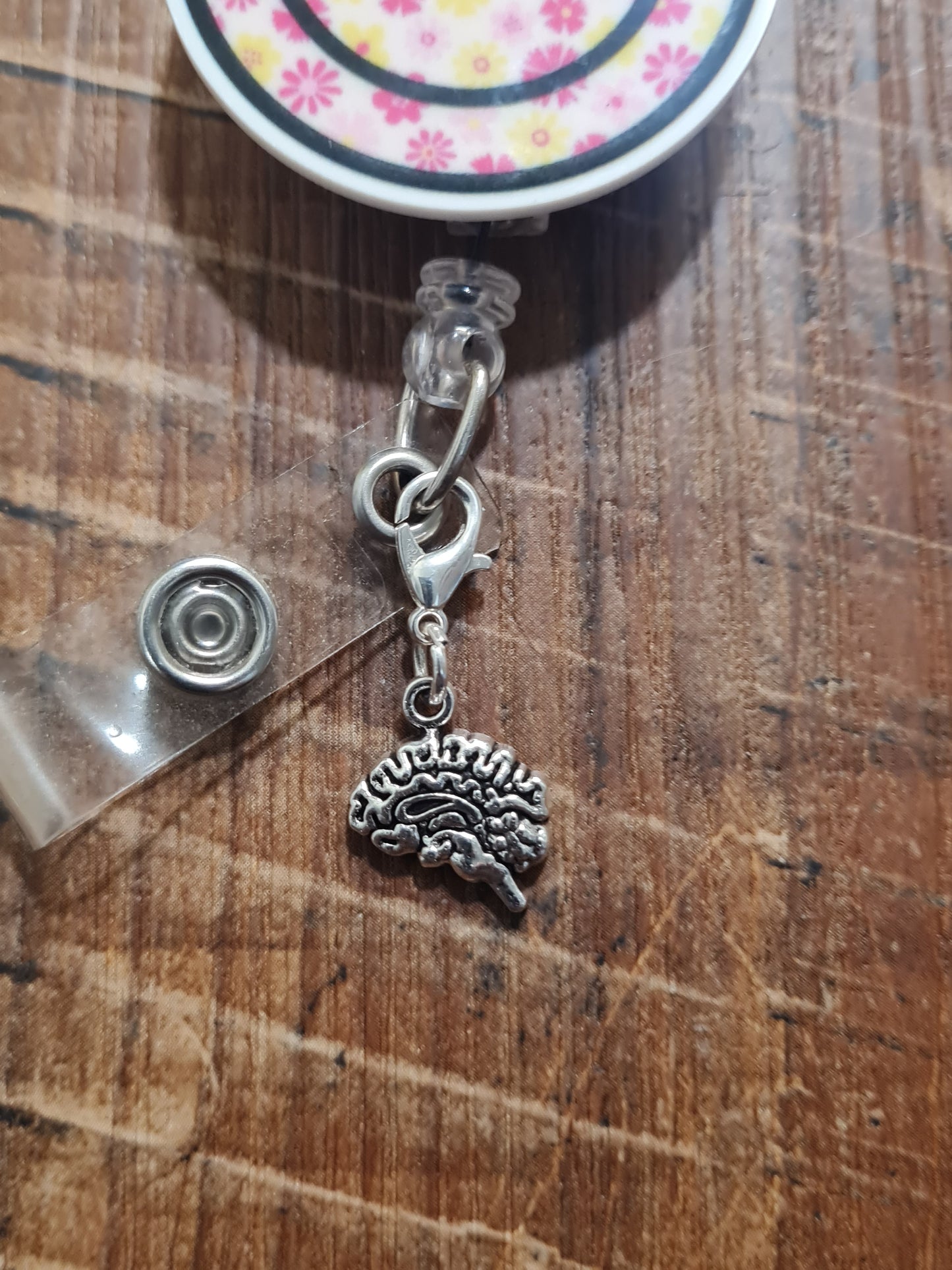 Brain Charm ~ ID Badge Reel Charm ~ Custom Made Charms  ~ Work Badge Charm ~ Neuro Charm ~ Neurology ~ Neurologist ~ Memory Care Charm ~ Brain Anatomy ID Badge Reel Charm - Neurology & Psychology Lanyard Flair for Nurses, Doctors, and SLPs