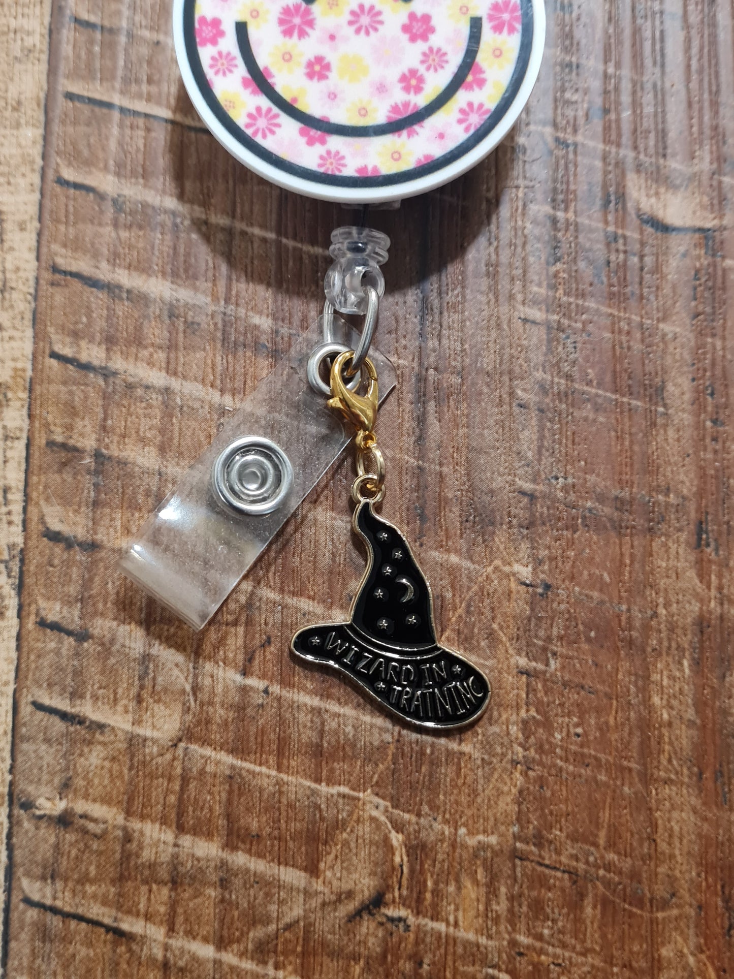 "Wizard in Training" ID Badge Charm - Magic Themed Flair for Student Nurses and Teachers - Witchy Academic Accessory for Grad Students and Interns