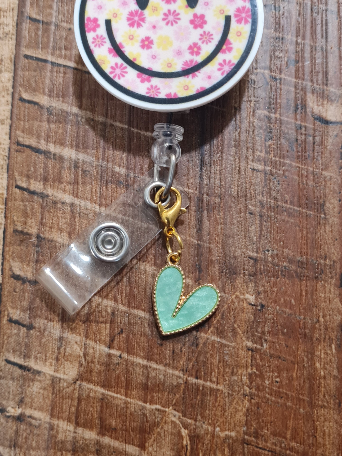 "Sparkle Every Shift" Colorful Glitter Heart Badge Charm - Vibrant Rainbow Heart Flair for Nurses & Teachers - Happy Work Bestie Gift