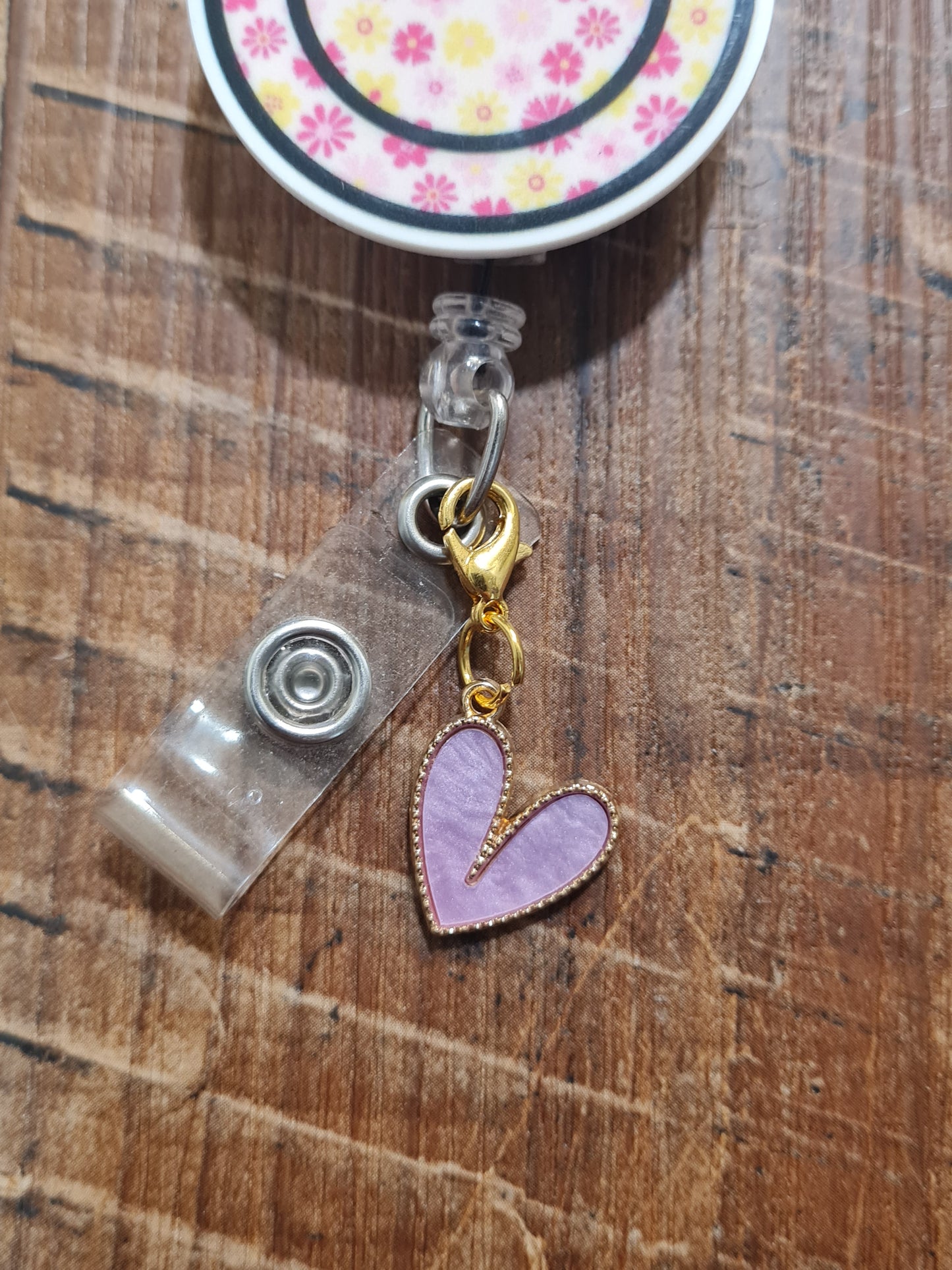 "Sparkle Every Shift" Colorful Glitter Heart Badge Charm - Vibrant Rainbow Heart Flair for Nurses & Teachers - Happy Work Bestie Gift