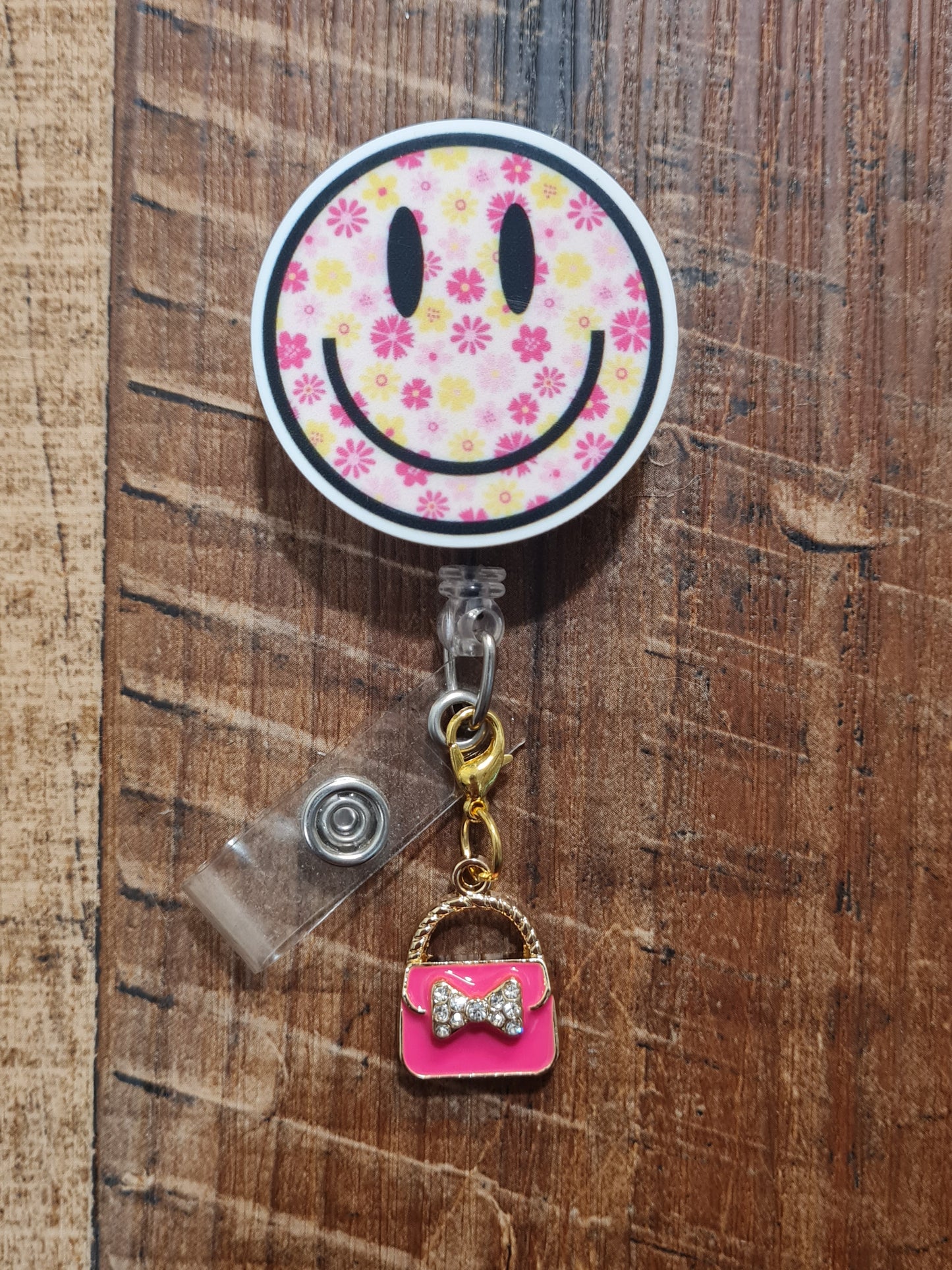 Purse ~ ID Badge Reel Charm ~ Custom Made Charms ~ Badge Buddy ~ Badge Accessories ~ Pocketbook ~ Handbag