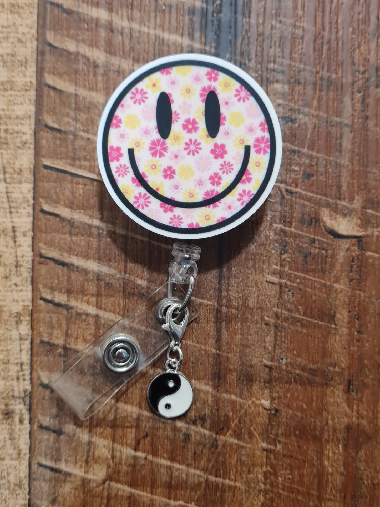 Yin Yang ~ ID Badge Reel Charm ~ Custom Made Charms ~ Badge Buddy ~ Badge Accessories ~ Badge Charm ~ Yin and Yang ~ Yin Yang ID Badge Reel Charm - Balance & Zen Lanyard Flair for Mental Health Nurses and Counselors