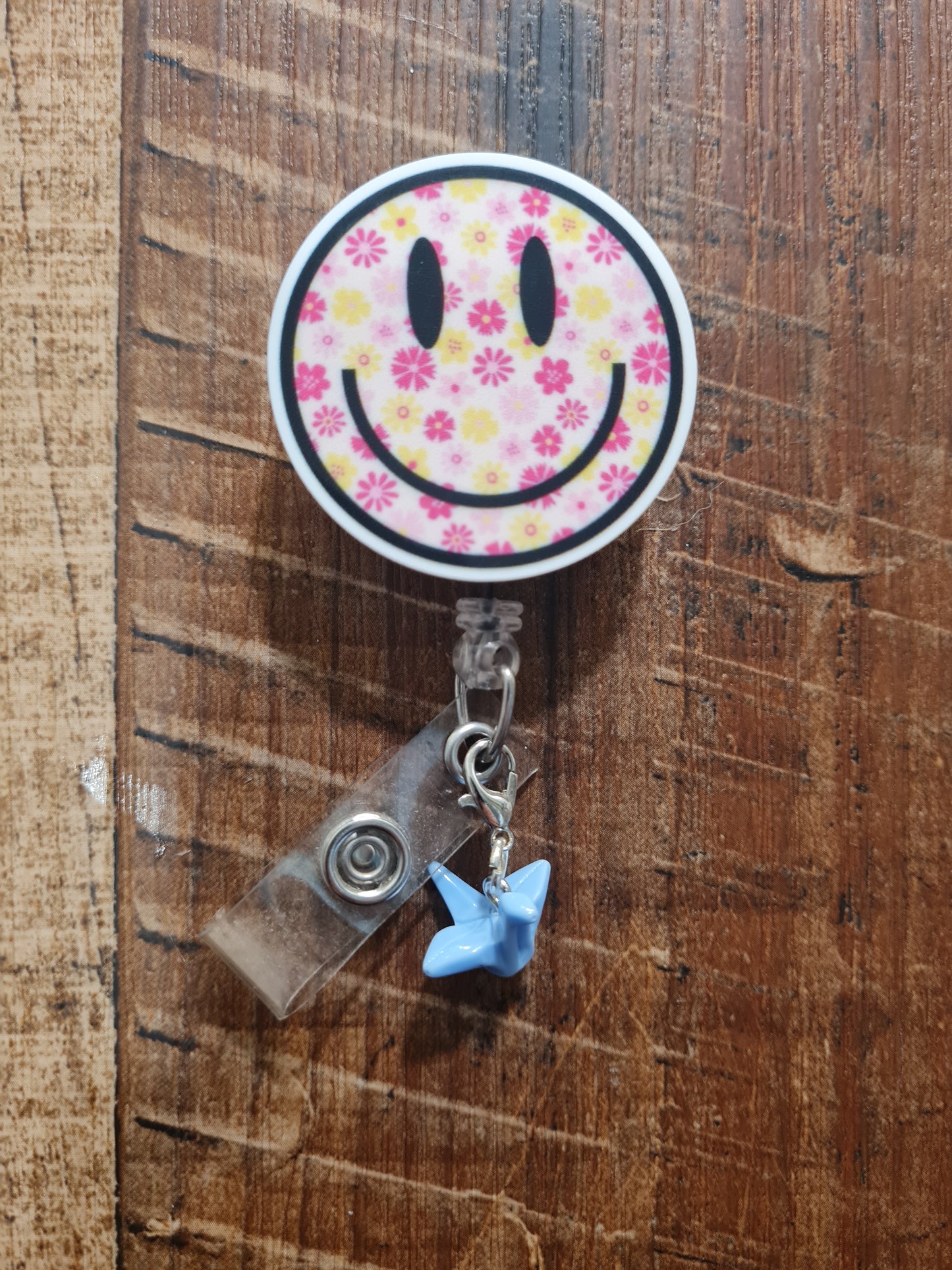 Paper Crane Badge Charm ~ ID Badge Reel Charm ~ Custom Made Charms ~ Badge Buddy ~ Badge Accessories~ Origami Badge Charm ~ Origami ~ Origami Paper Crane ID Badge Reel Charm - Japanese Peace Symbol Lanyard Flair for Nurses and Social Workers