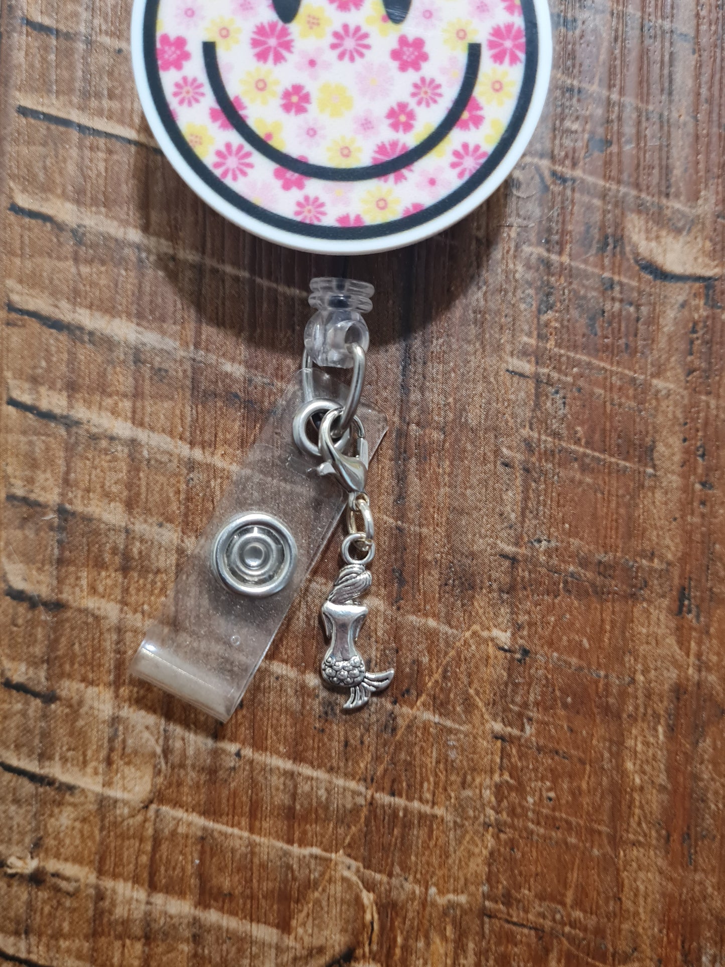 Mermaid ~ ID Badge Reel Charm ~ Custom Made Charms ~ Badge Buddy ~ Badge Accessories ~ Mermaid ID Badge Reel Charm - Magical Under the Sea Lanyard Flair for Pediatric Nurses and Dental Hygienists