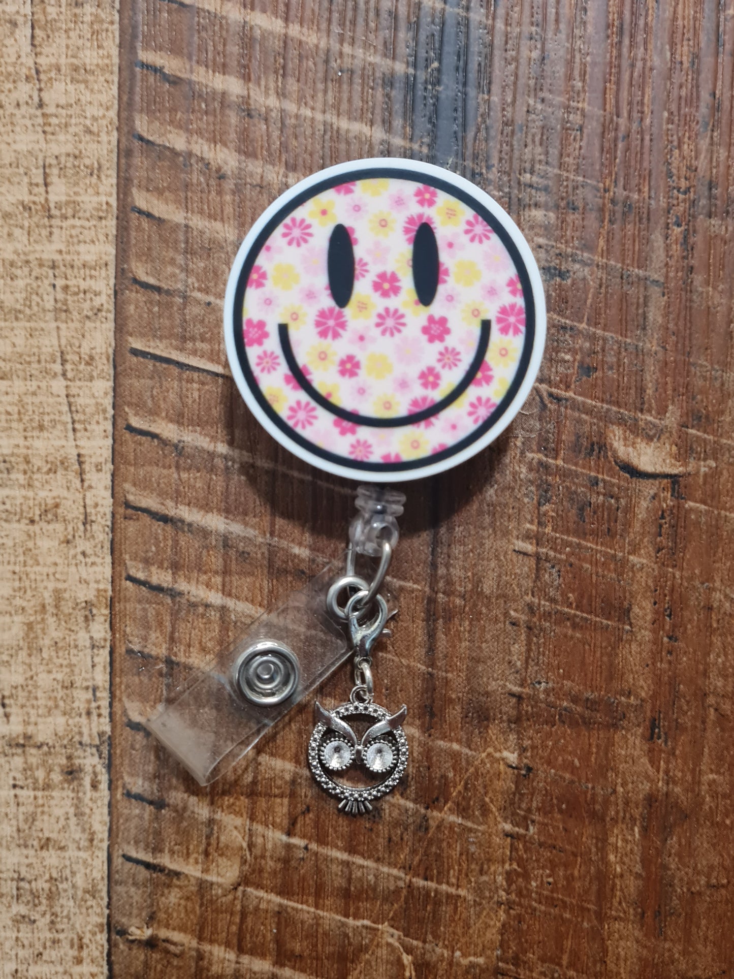 Owl ~ ID Badge Reel Charm ~ Custom Made Charms ~ Badge Buddy ~ Badge Accessories ~ Cute Owl ~ Work Badge Charm ~ Wise Owl ID Badge Reel Charm - Night Owl Lanyard Flair for Nurses, Teachers, and Librarians