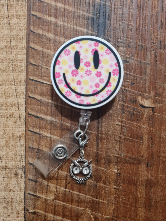 Owl ~ ID Badge Reel Charm ~ Custom Made Charms ~ Badge Buddy ~ Badge Accessories ~ Cute Owl ~ Work Badge Charm ~ Wise Owl ID Badge Reel Charm - Night Owl Lanyard Flair for Nurses, Teachers, and Librarians