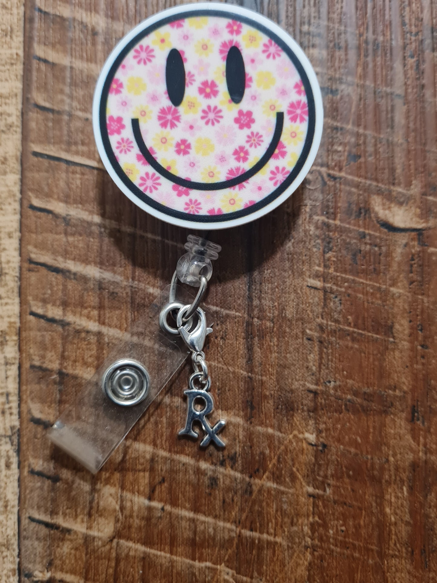 Pharmacy Themed ~ ID Badge Reel Charm ~ Badge Buddy ~ Badge Accessories ~ Badge Charm ~ Stethoscope Charm ~ Nurse Charm ~ RX ~ Pharmacy Tech ~ RX Prescription ID Badge Reel Charm - Pharmacy Professional Lanyard Flair for Pharmacists and Pharmacy Techs
