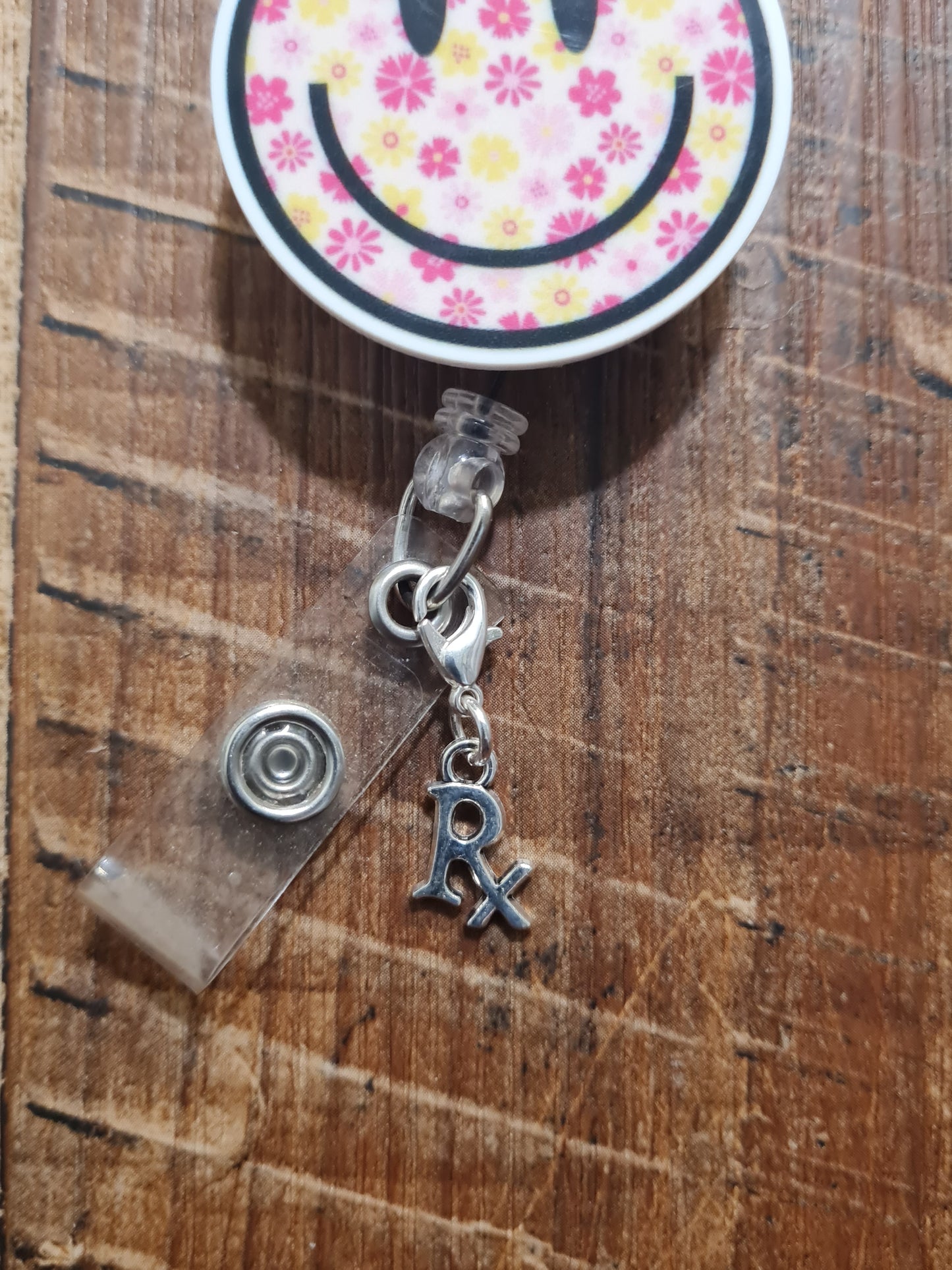 Pharmacy Themed ~ ID Badge Reel Charm ~ Badge Buddy ~ Badge Accessories ~ Badge Charm ~ Stethoscope Charm ~ Nurse Charm ~ RX ~ Pharmacy Tech ~ RX Prescription ID Badge Reel Charm - Pharmacy Professional Lanyard Flair for Pharmacists and Pharmacy Techs