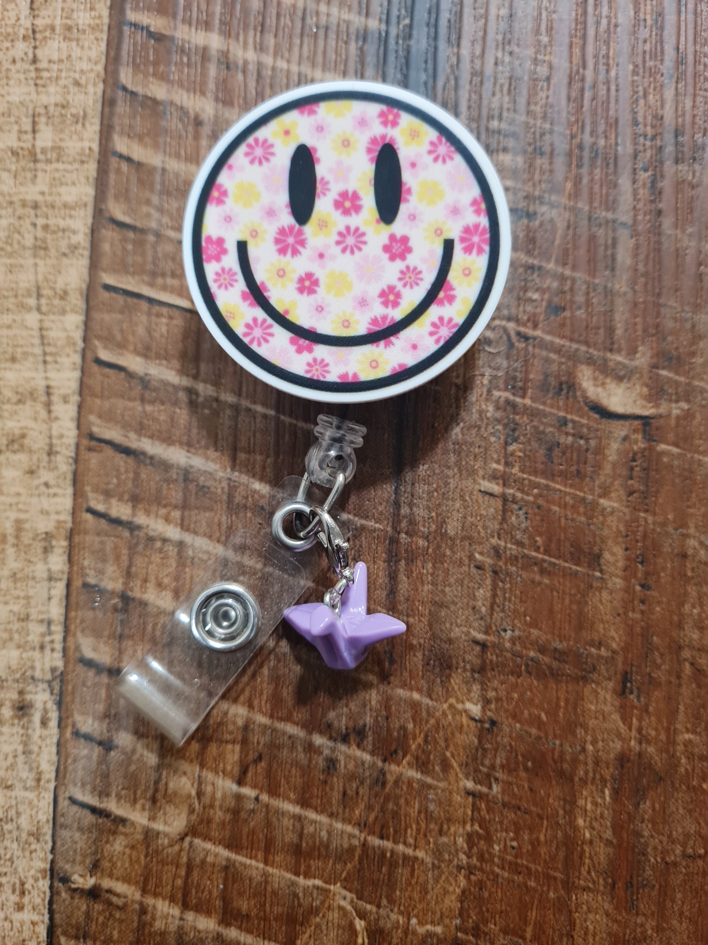 Paper Crane Badge Charm ~ ID Badge Reel Charm ~ Custom Made Charms ~ Badge Buddy ~ Badge Accessories~ Origami Badge Charm ~ Origami ~ Origami Paper Crane ID Badge Reel Charm - Japanese Peace Symbol Lanyard Flair for Nurses and Social Workers