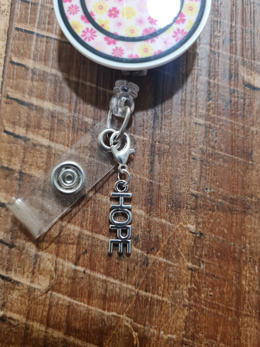 HOPE Theme ID Badge Charm – Inspirational Badge Reel Accessory
