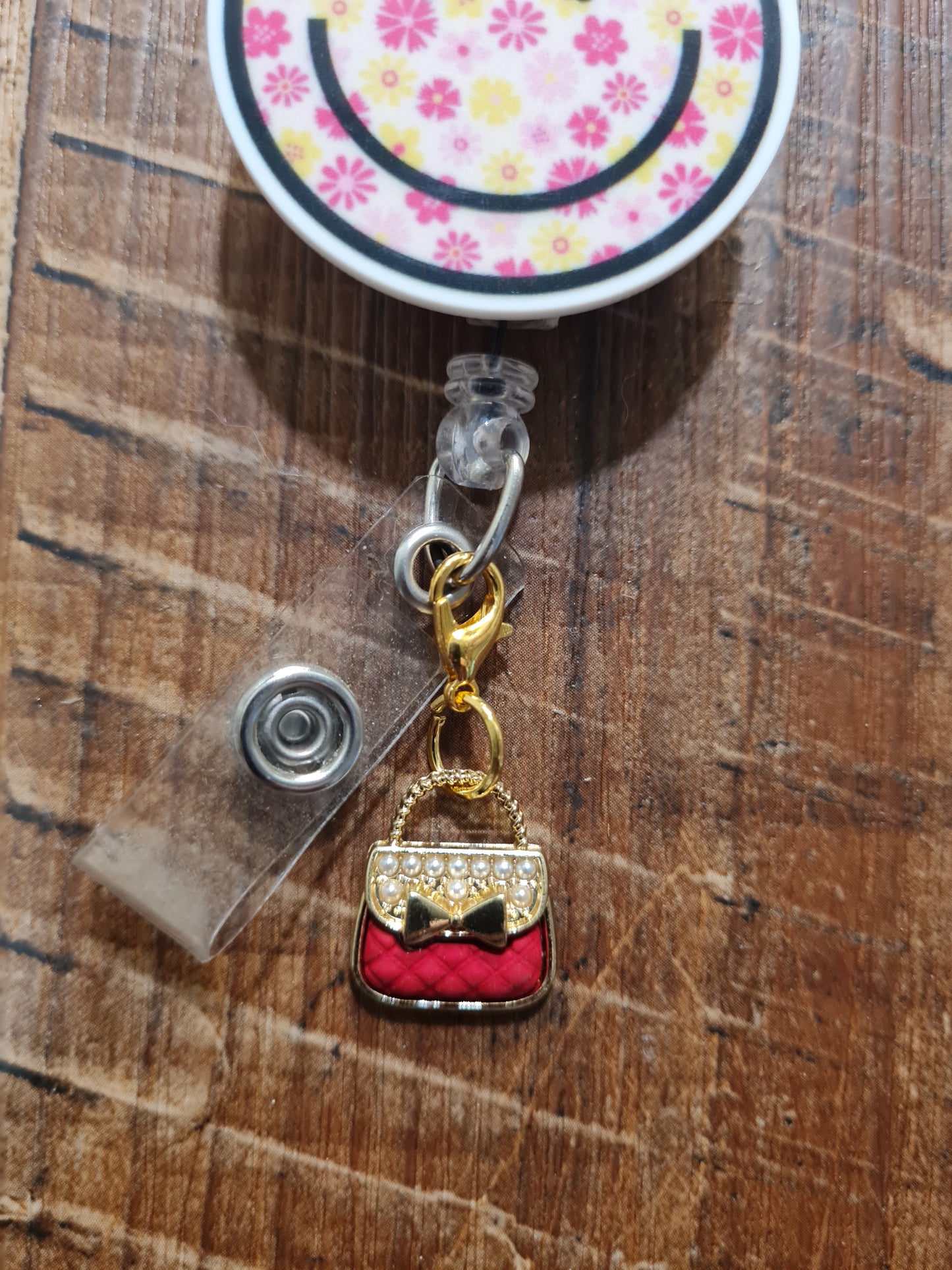 "Secure the Bag" Purse ID Badge Charm - Chic Handbag Flair for Professionals - Stylish Work Bestie Gift and Fashionista Scrub Accessory