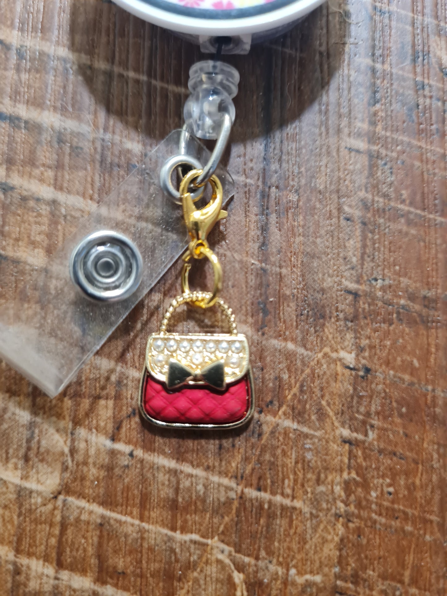 "Secure the Bag" Purse ID Badge Charm - Chic Handbag Flair for Professionals - Stylish Work Bestie Gift and Fashionista Scrub Accessory