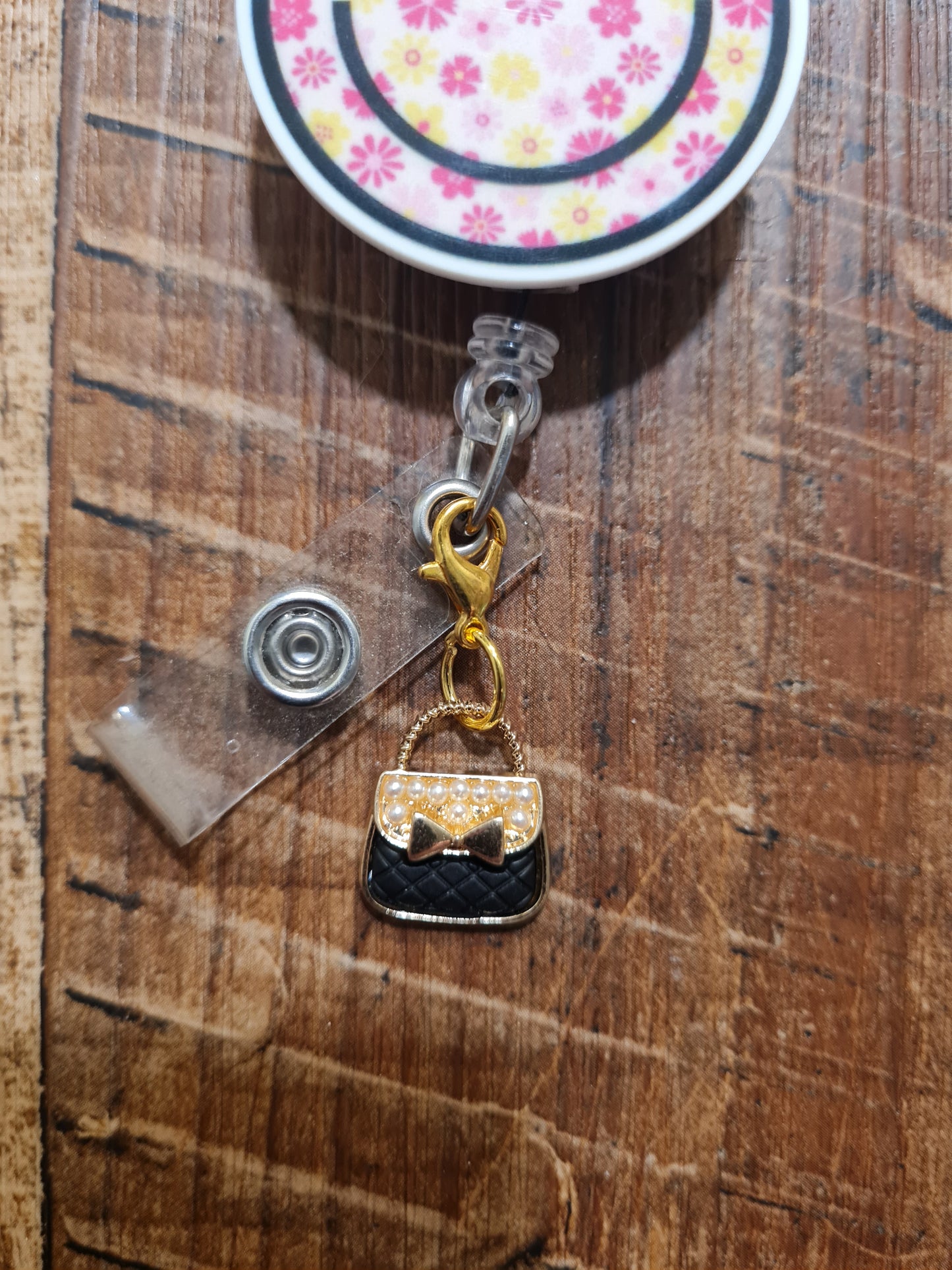 "Secure the Bag" Purse ID Badge Charm - Chic Handbag Flair for Professionals - Stylish Work Bestie Gift and Fashionista Scrub Accessory