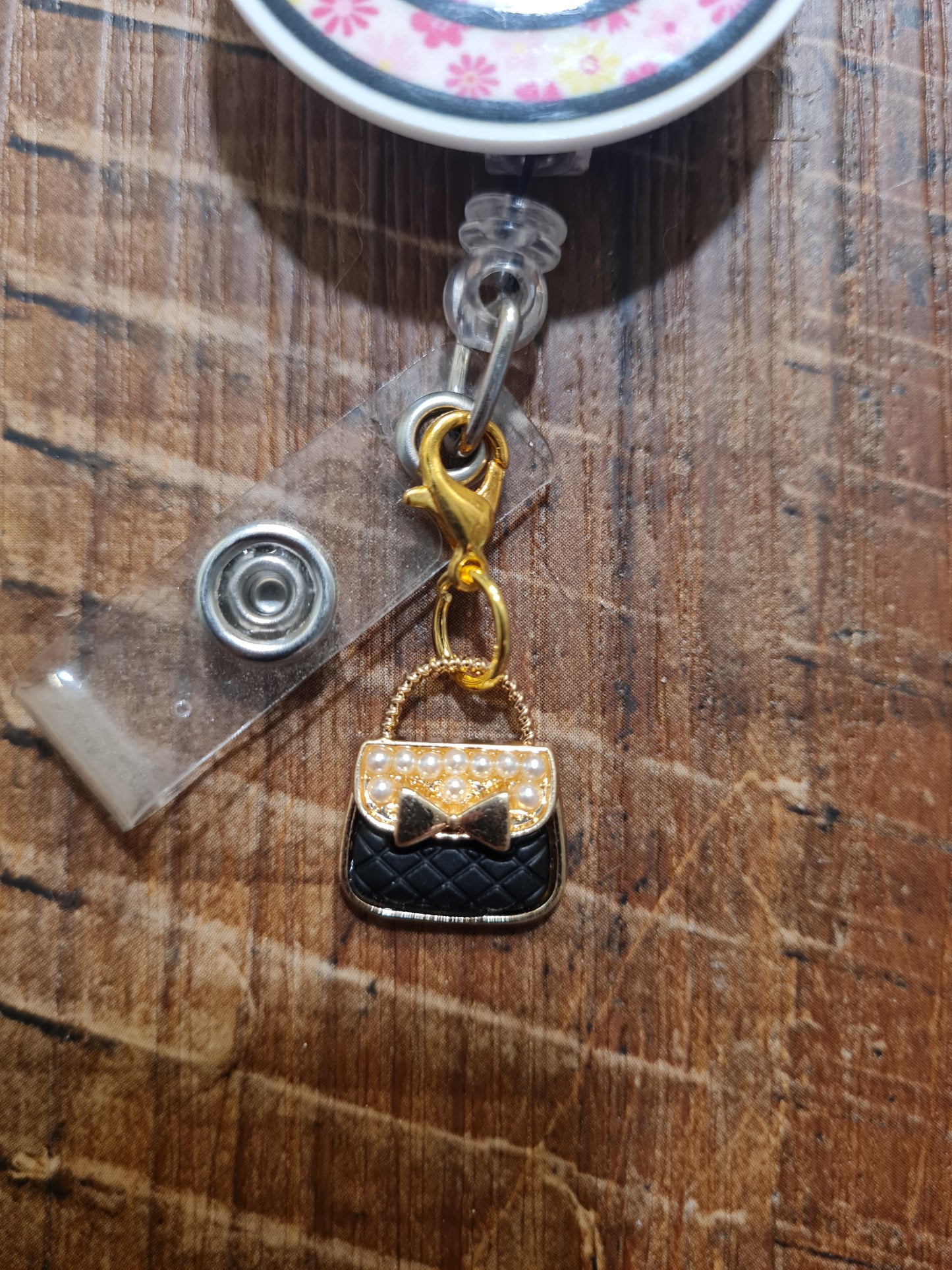 "Secure the Bag" Purse ID Badge Charm - Chic Handbag Flair for Professionals - Stylish Work Bestie Gift and Fashionista Scrub Accessory