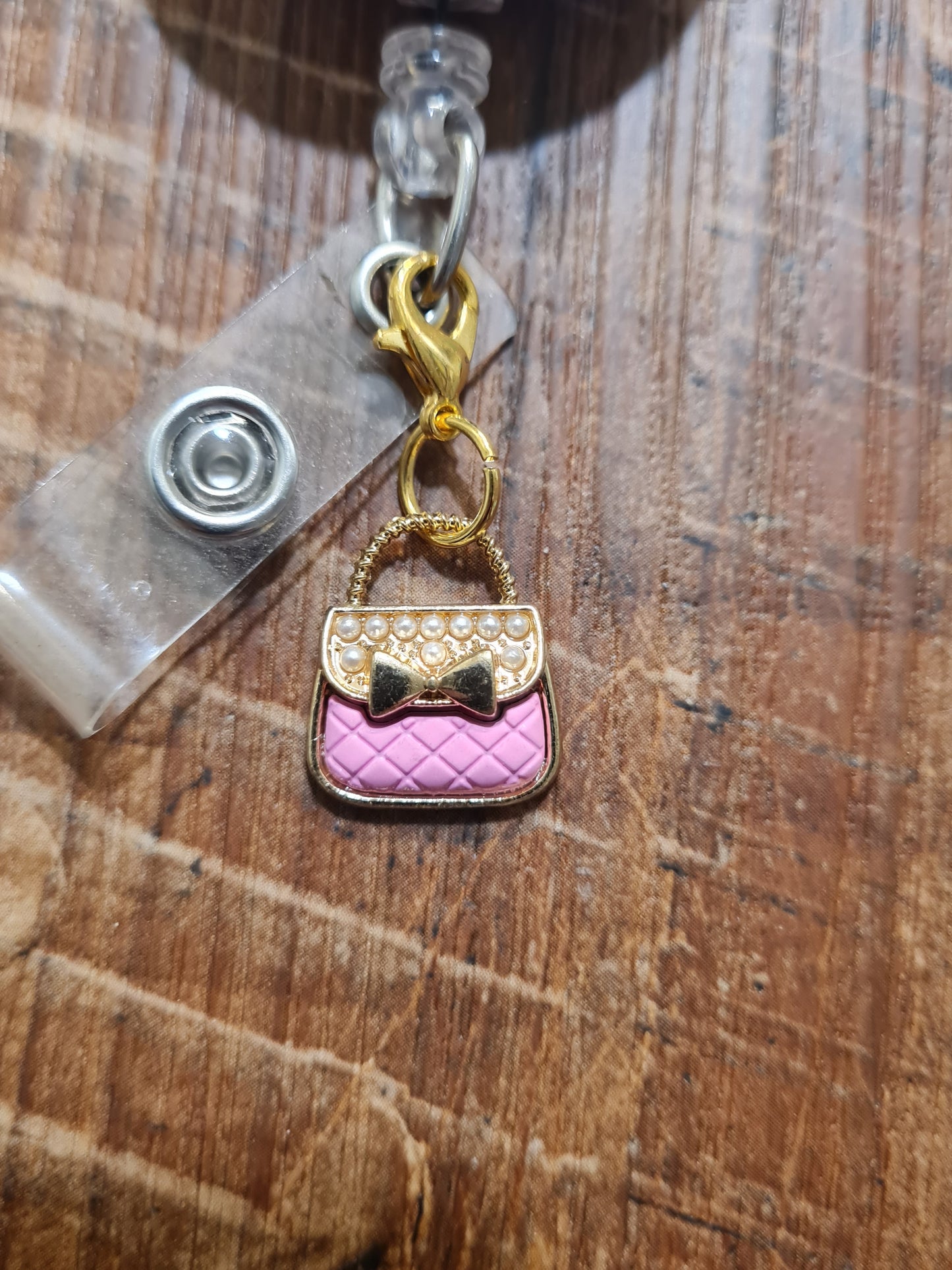 "Secure the Bag" Purse ID Badge Charm - Chic Handbag Flair for Professionals - Stylish Work Bestie Gift and Fashionista Scrub Accessory