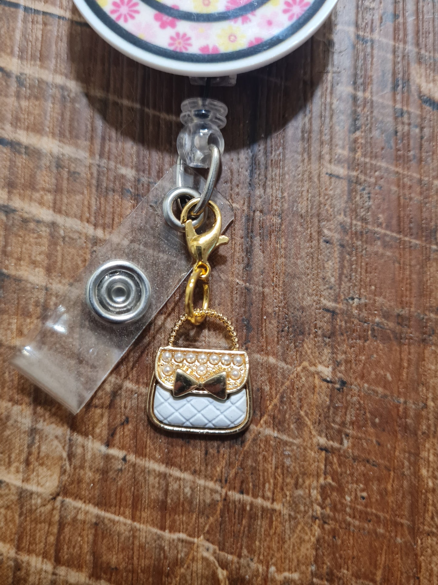 "Secure the Bag" Purse ID Badge Charm - Chic Handbag Flair for Professionals - Stylish Work Bestie Gift and Fashionista Scrub Accessory