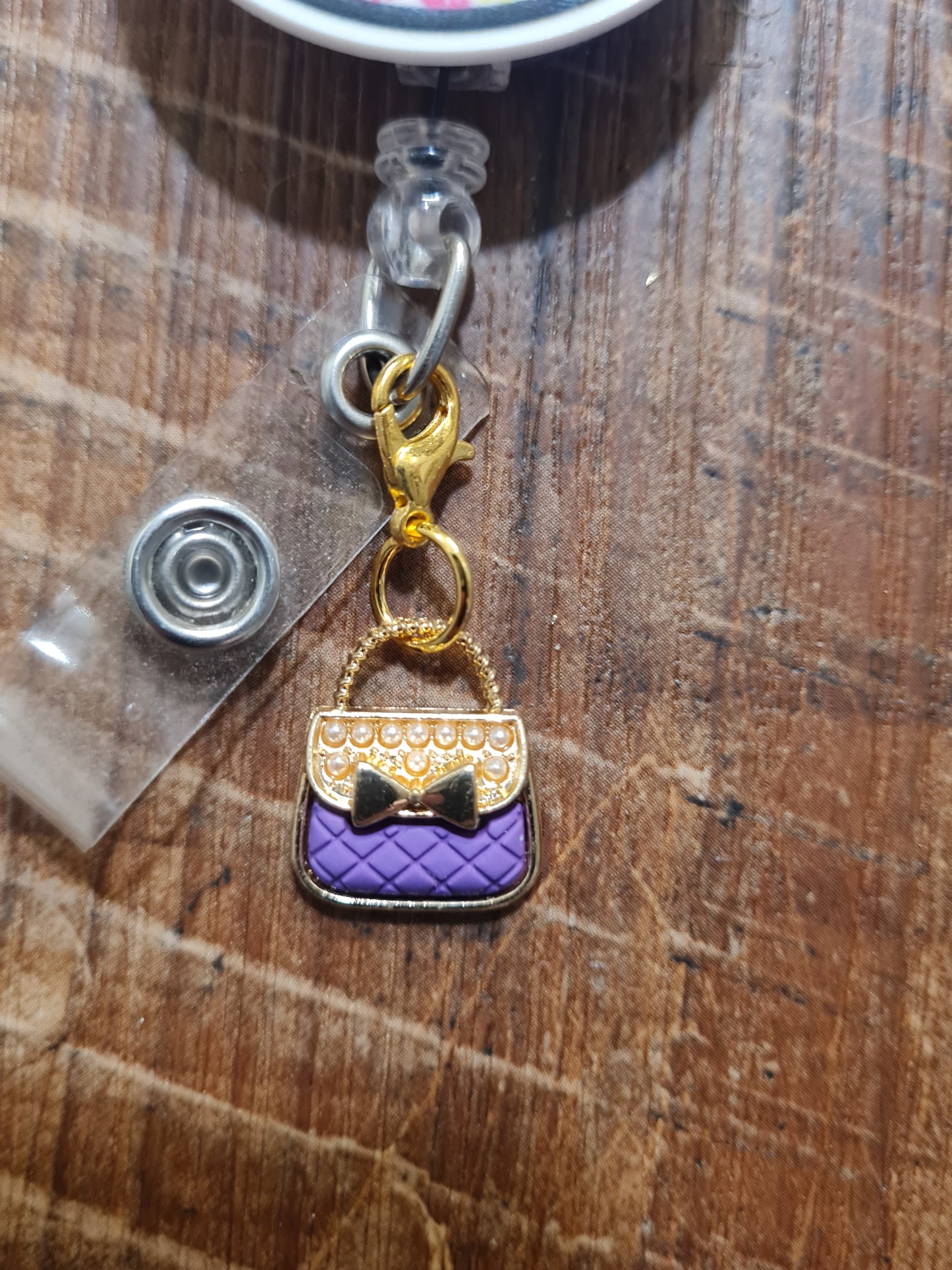 "Secure the Bag" Purse ID Badge Charm - Chic Handbag Flair for Professionals - Stylish Work Bestie Gift and Fashionista Scrub Accessory