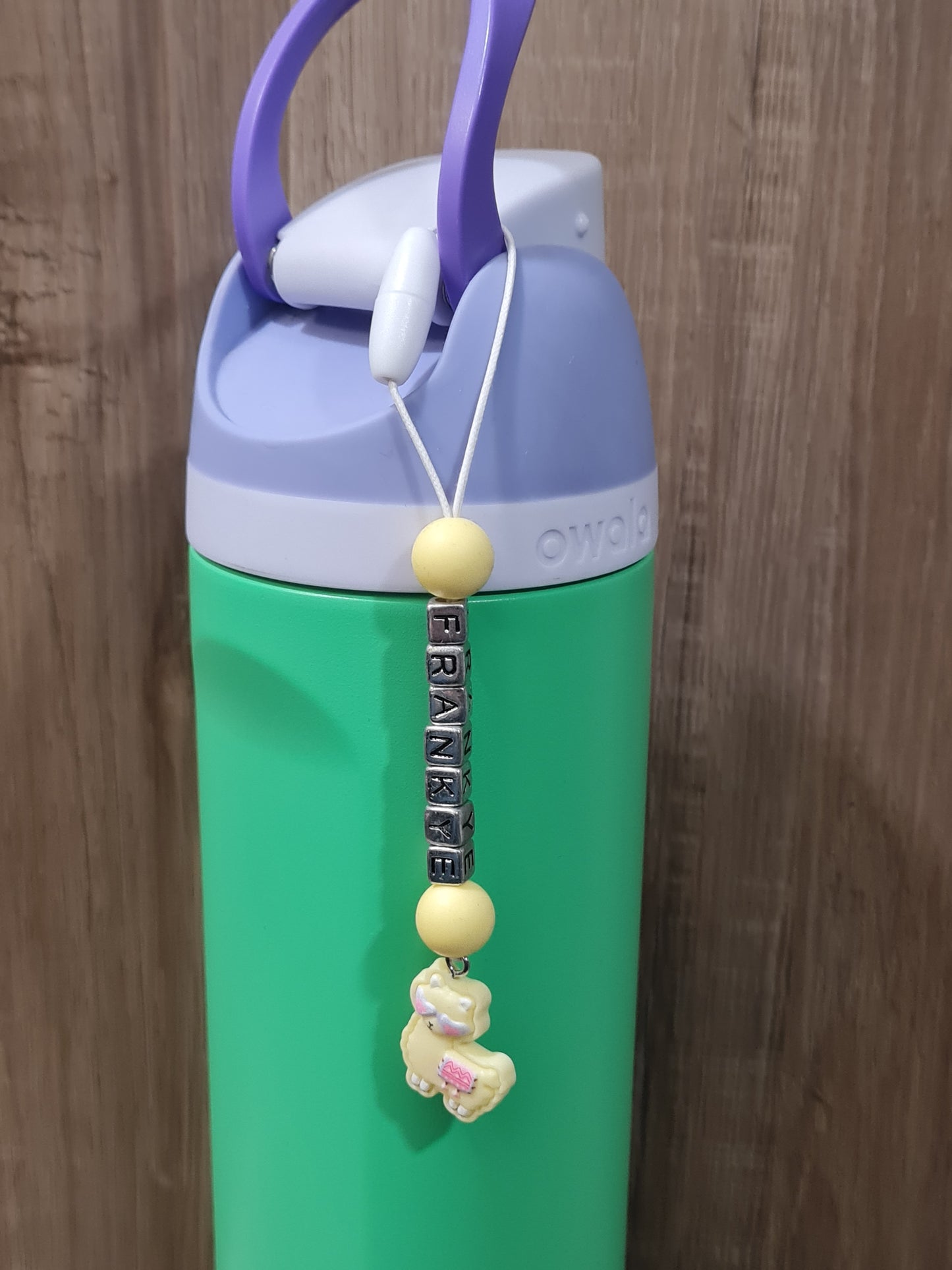 Personalized Llama Owala Bottle Charm - Custom Name Tag Accessory for Owala and Stanley Water Bottles