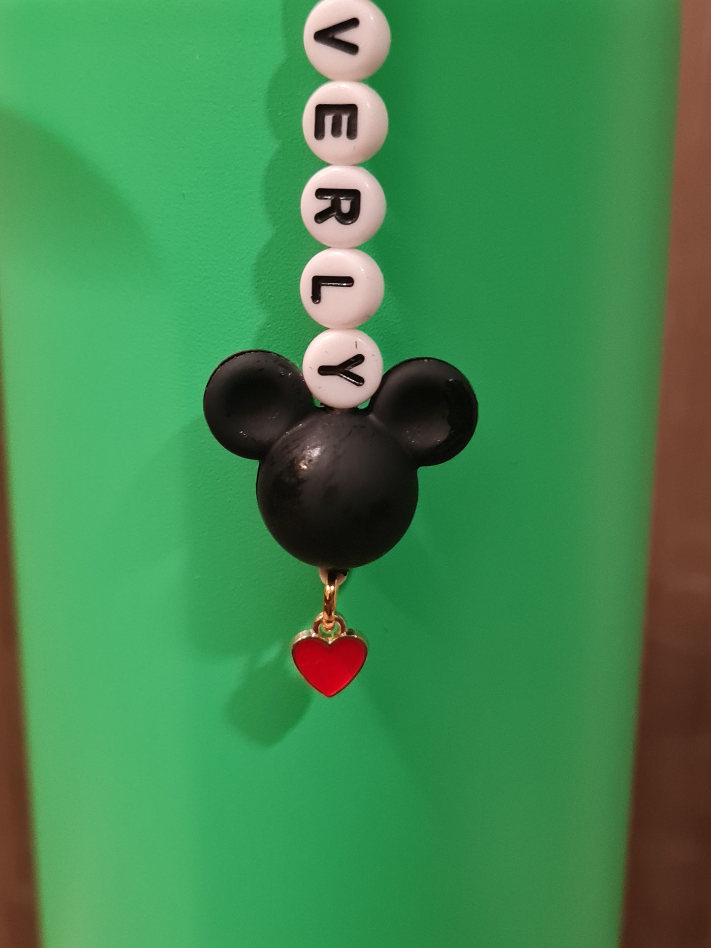 Personalized Mickey Owala Bottle Charm - Custom Name Tag Accessory for Owala and Stanley Water Bottles