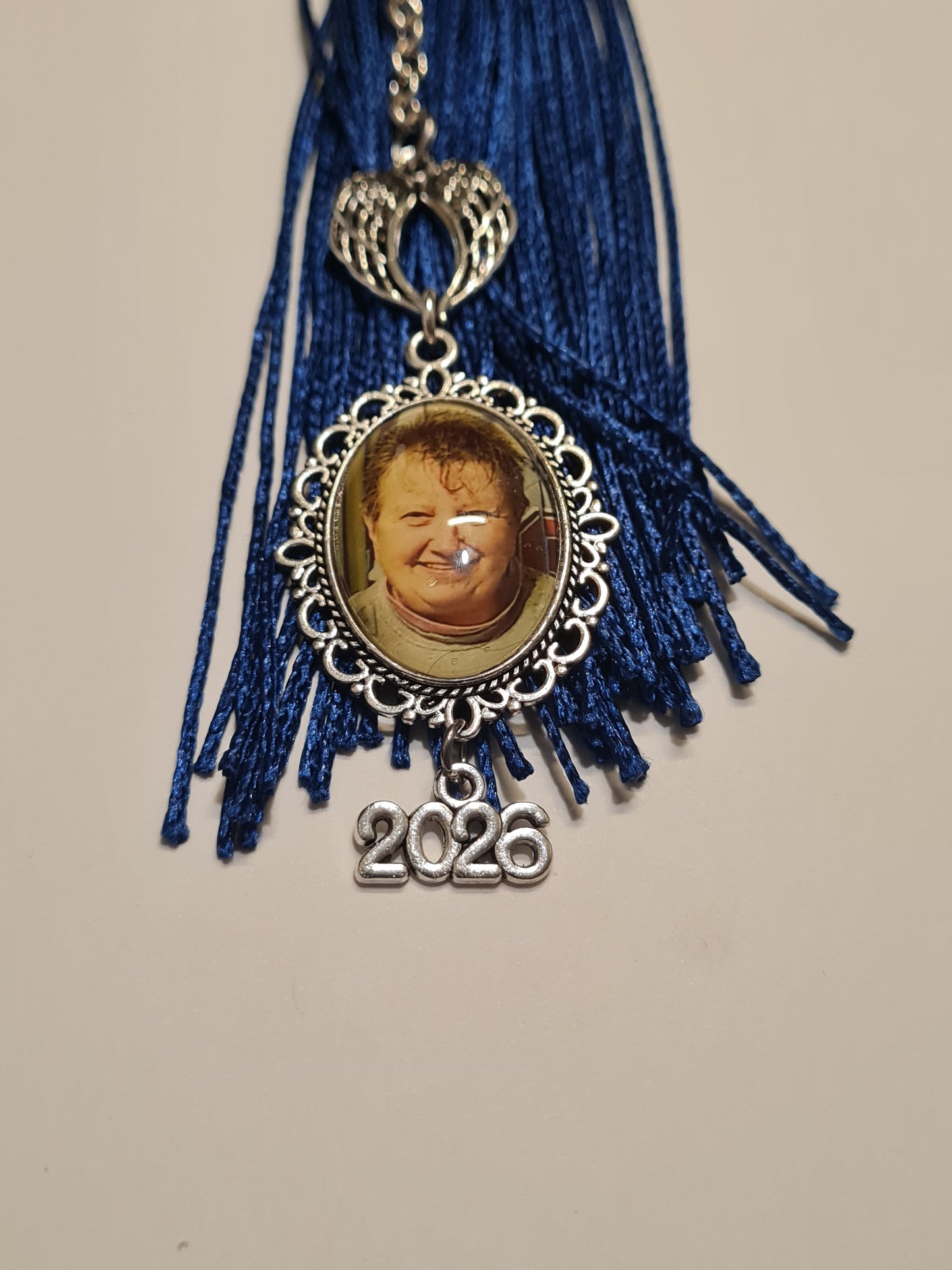 Custom Graduation Tassel Memorial Photo Charm ~ Unique Graduation Gift ~ Class of 2026 ~ Photo Tassel Charm  ~ Graduation Tassel Charm
