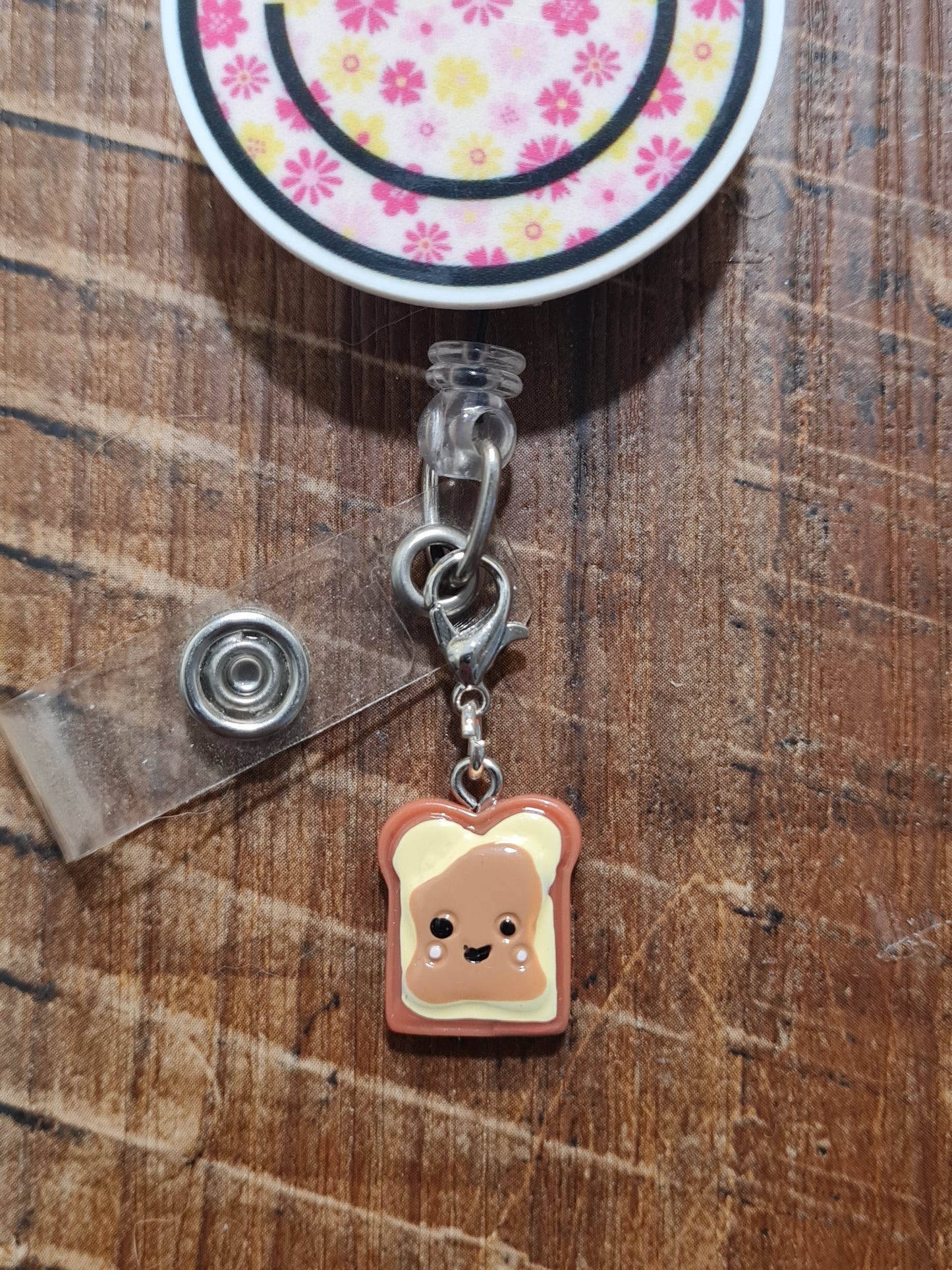 "Better Together" PB&J Badge Charm Set - Funny Work Bestie Gift - Matching Peanut Butter and Jelly ID Flair - 2-Piece Friendship Lanyard Accessory