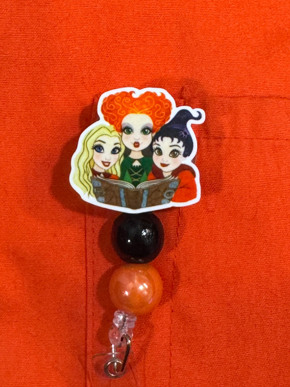 Halloween Witches Badge Reel ~ Halloween Badge Reel ~  Medical Badge Reel ~ RN Badge Reel ~ Nurse Badge Reel ~ 3 Witches Badge Reel