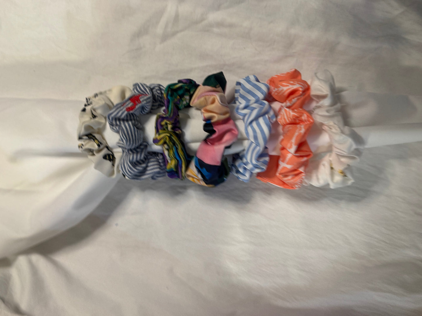 Satin, Rayon, Cotton Scrunchie, Oversize Mini Scrunchies, Ponytail Elastic Hair Tie, Handmade Scrunchie