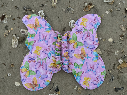 Child’s Glittery Butterfly Wings – Soft Dress-Up Costume with Comfortable Elastic Straps