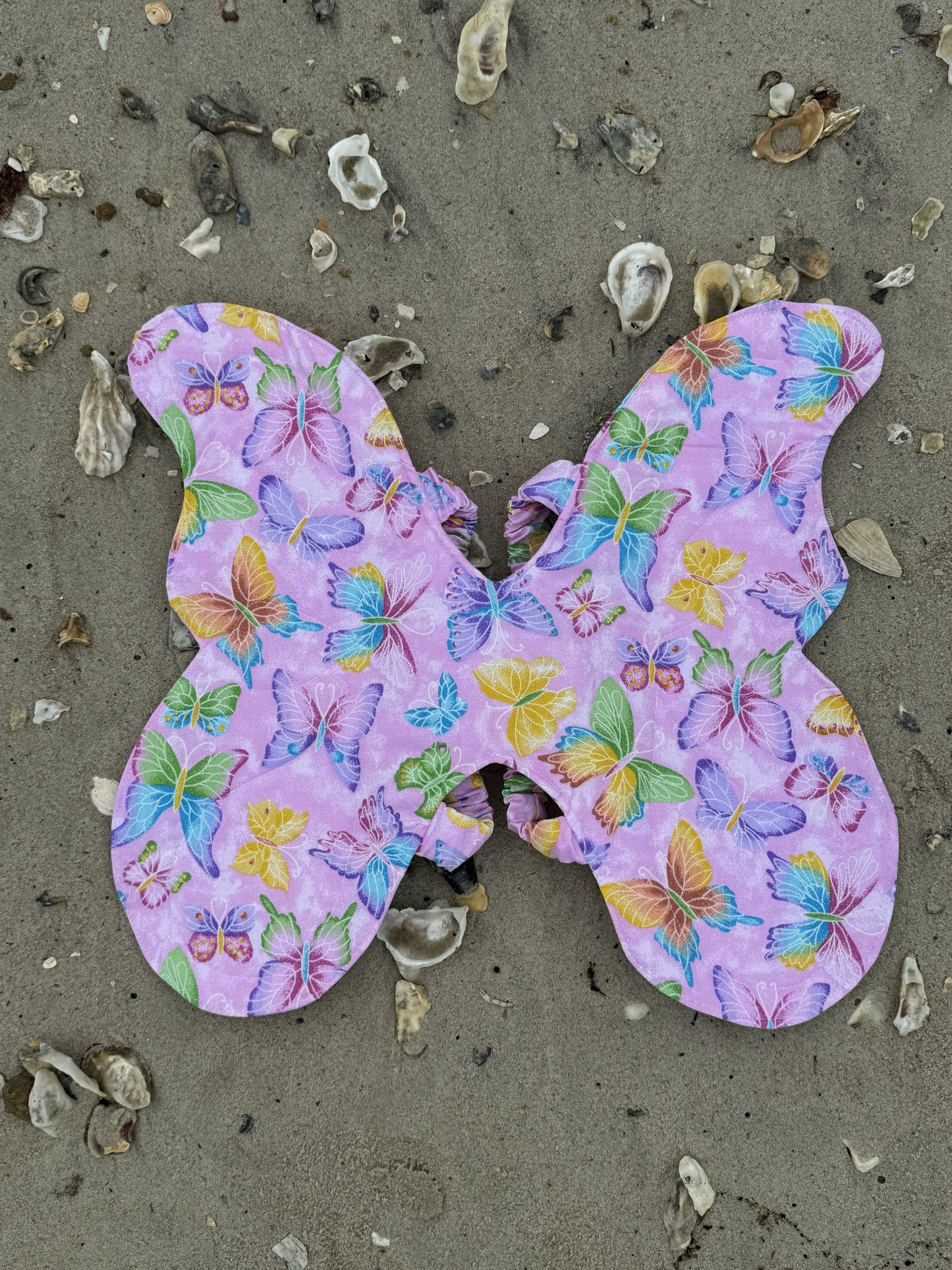 Child’s Glittery Butterfly Wings – Soft Dress-Up Costume with Comfortable Elastic Straps