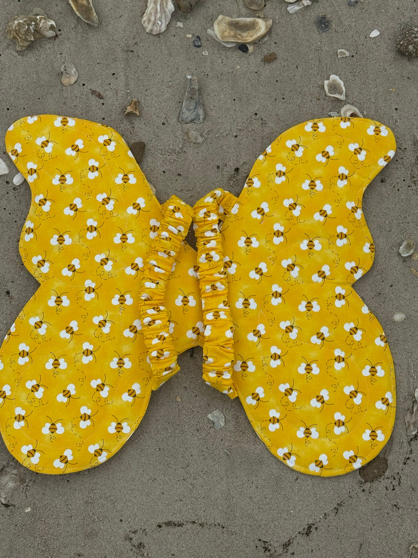 Child’s Bee Butterfly Wings – Soft Dress-Up Costume with Comfortable Elastic Straps