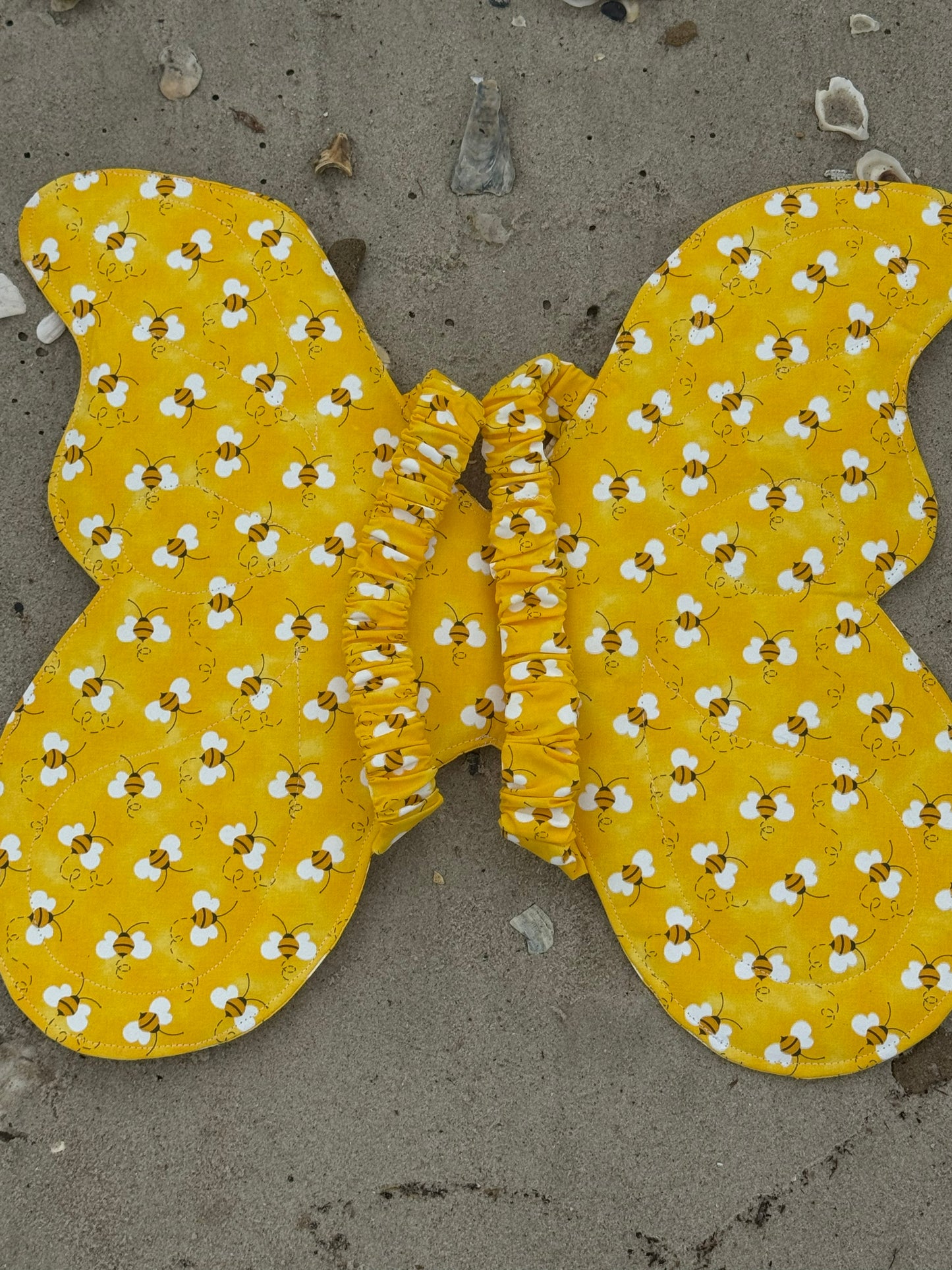 Child’s Bee Butterfly Wings – Soft Dress-Up Costume with Comfortable Elastic Straps