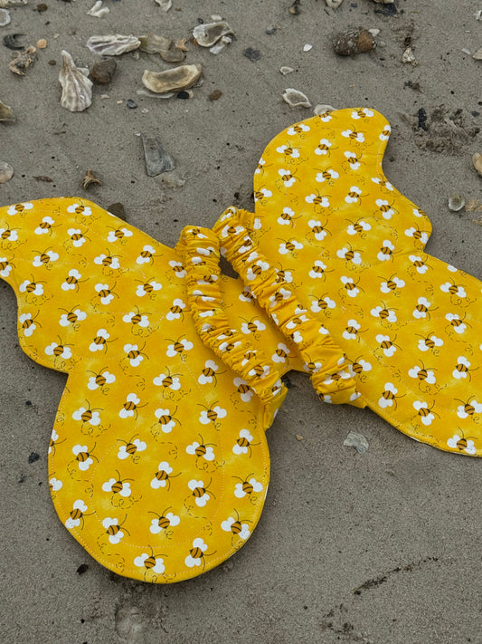 Child’s Bee Butterfly Wings – Soft Dress-Up Costume with Comfortable Elastic Straps