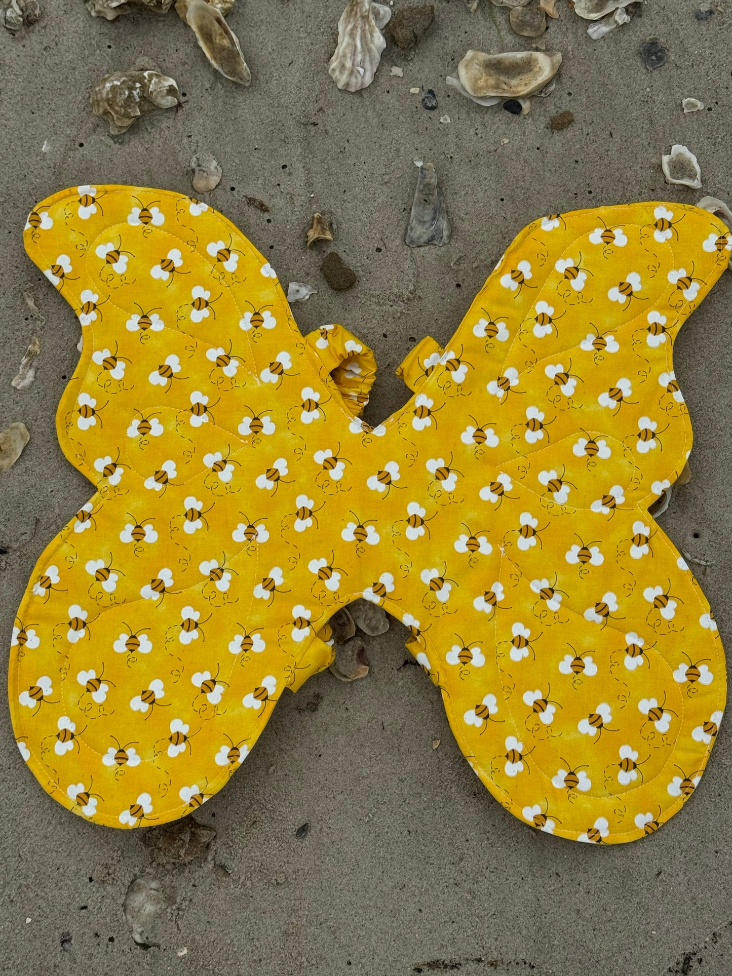 Child’s Bee Butterfly Wings – Soft Dress-Up Costume with Comfortable Elastic Straps