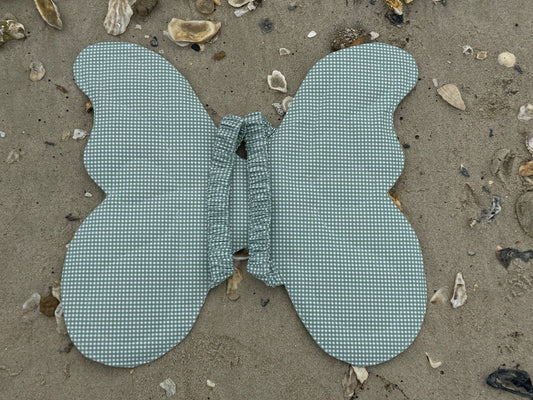 Child’s Butterfly Wings – Soft Dress-Up Costume with Comfortable Elastic Straps ~ Gingham