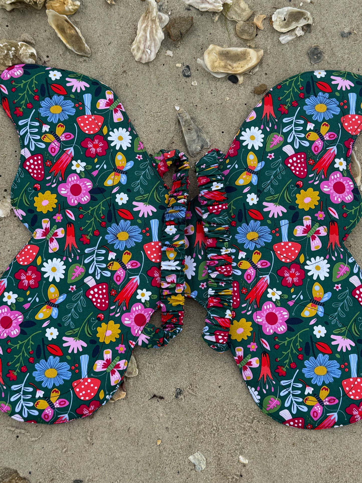 Child’s Butterfly Wings – Soft Dress-Up Costume with Comfortable Elastic Straps ~ Nostalgic