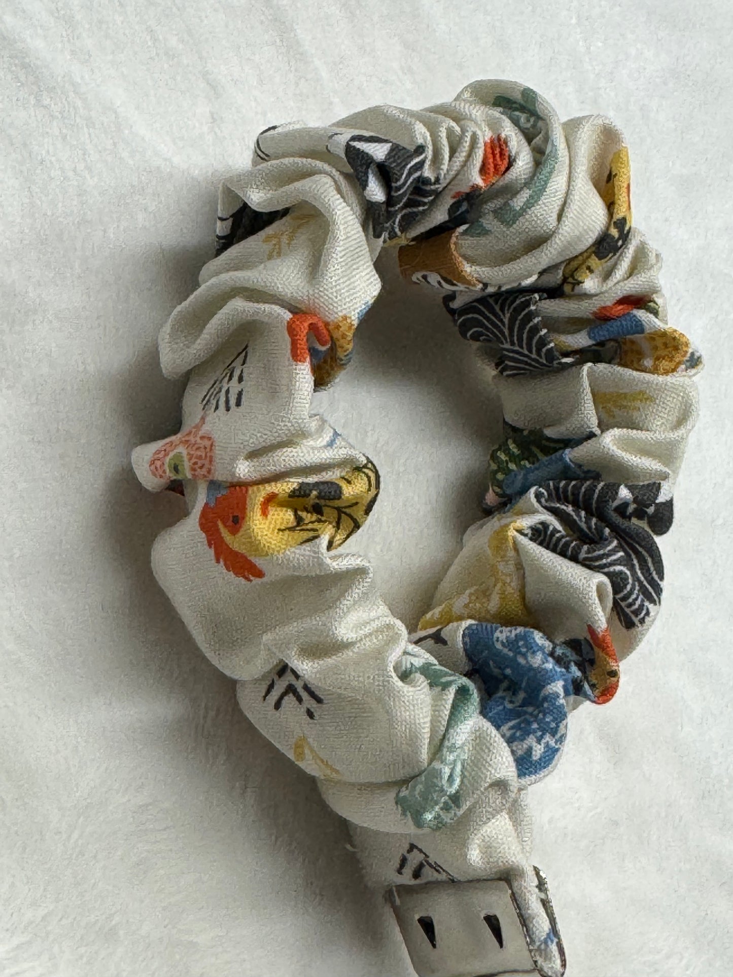 Chicken ~ Handmade Wristlet Keychain ~ Cotton Wristlet Strap for Keys – Lightweight & Functional