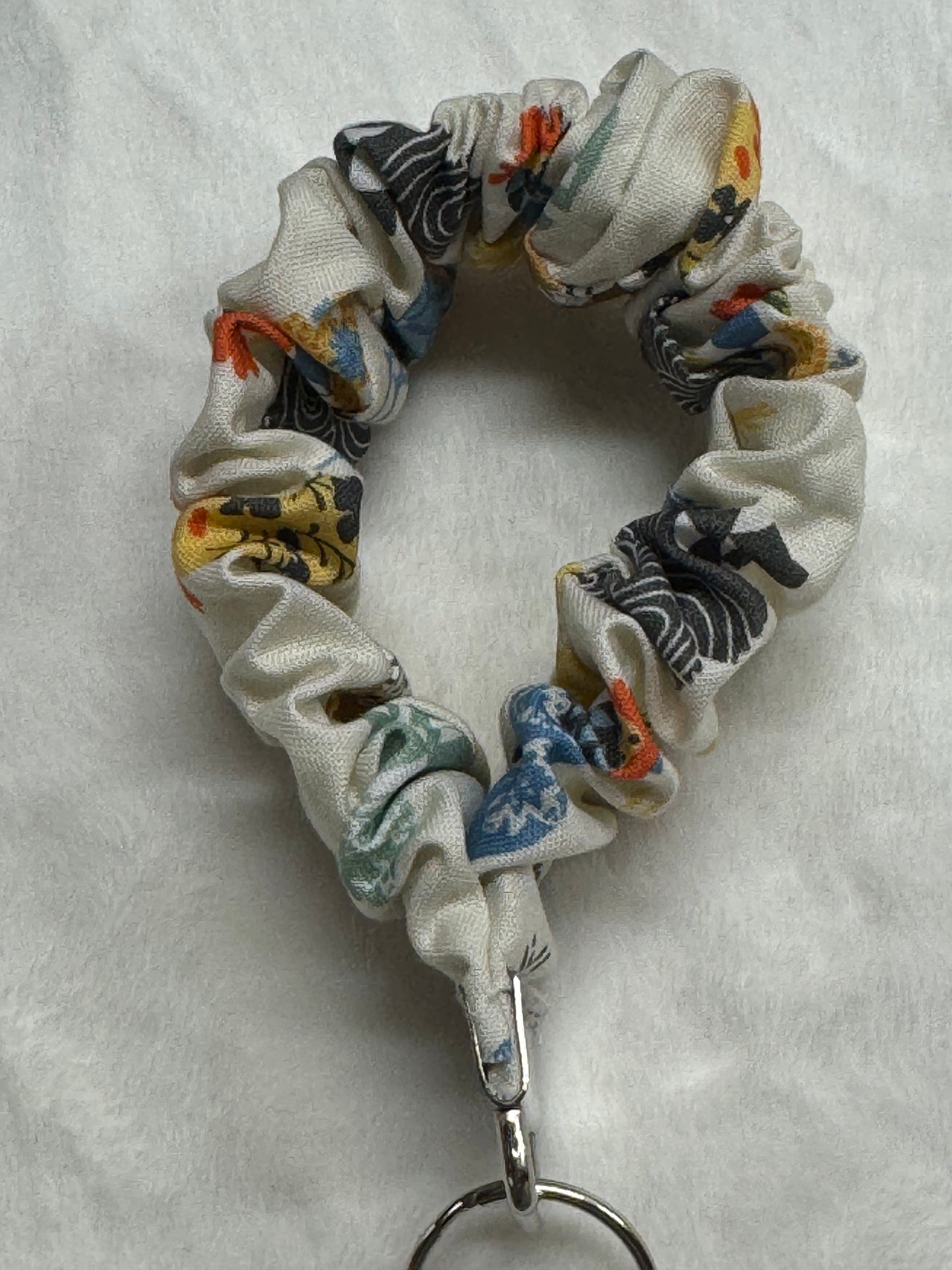 Chicken ~ Handmade Wristlet Keychain ~ Cotton Wristlet Strap for Keys – Lightweight & Functional