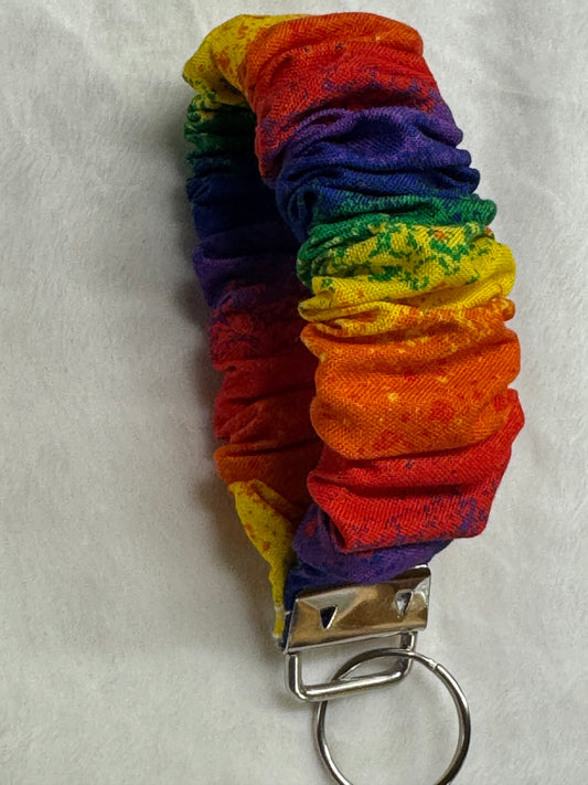 Pride ~ Handmade Wristlet Keychain ~ Cotton Wristlet Strap for Keys – Lightweight & Functional