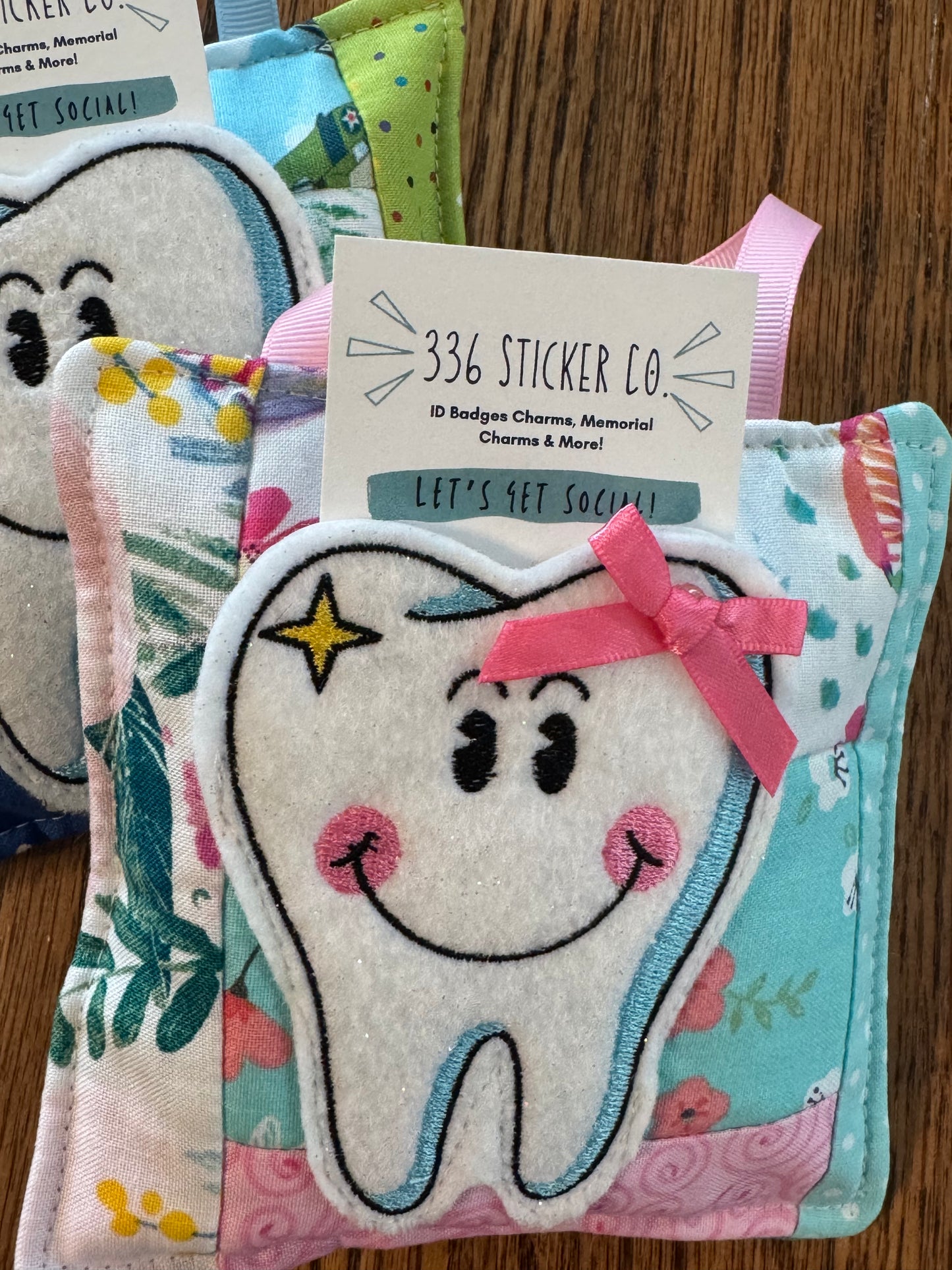 Personalized Tooth Fairy Door Hanger Pouch | Quilted Tooth Pillow Keepsake for Kids