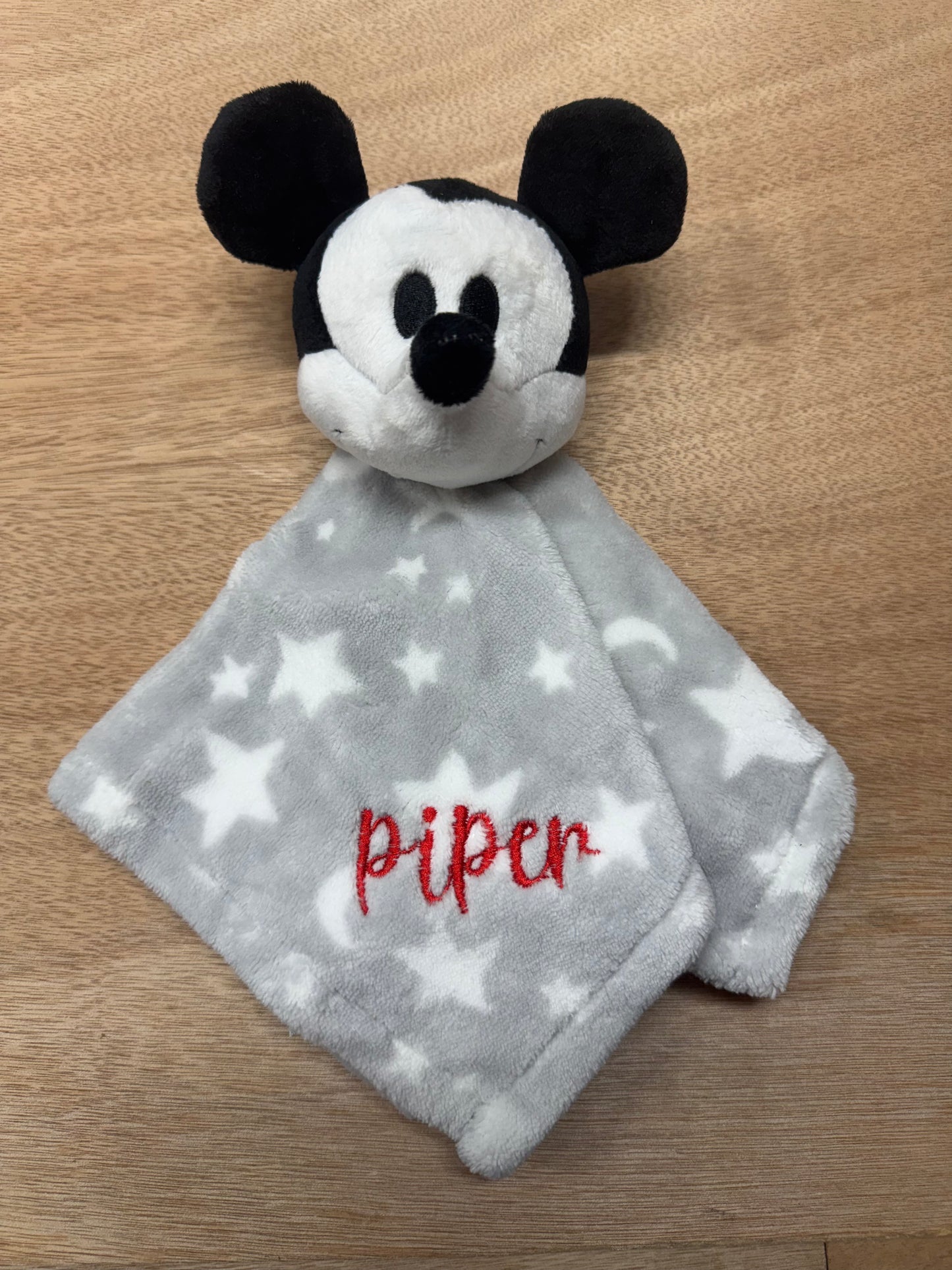 Personalized Baby Lovey Blanket – Custom Embroidered Name Security Blanket – Baby Shower Gift