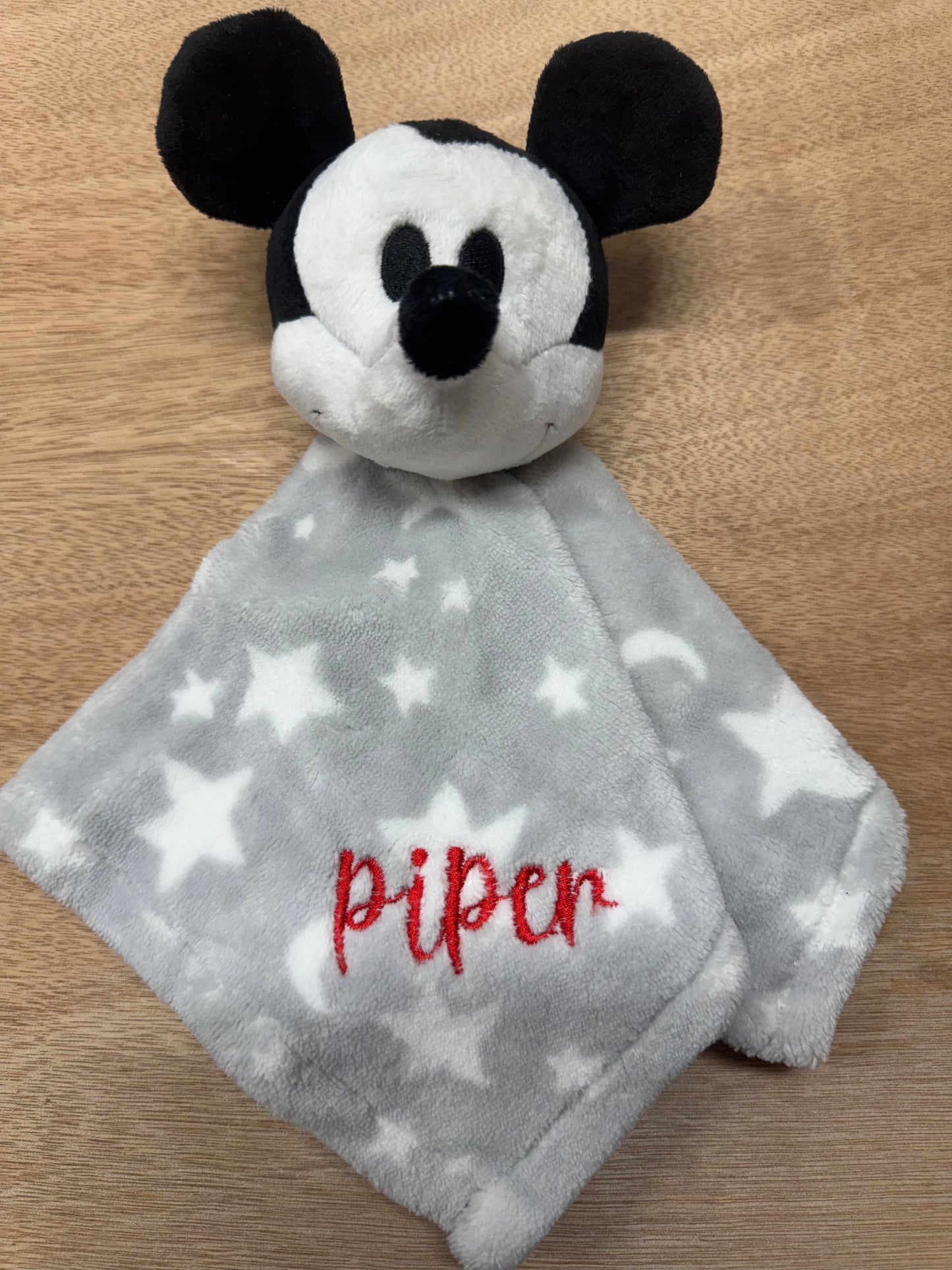 Personalized Baby Lovey Blanket – Custom Embroidered Name Security Blanket – Baby Shower Gift