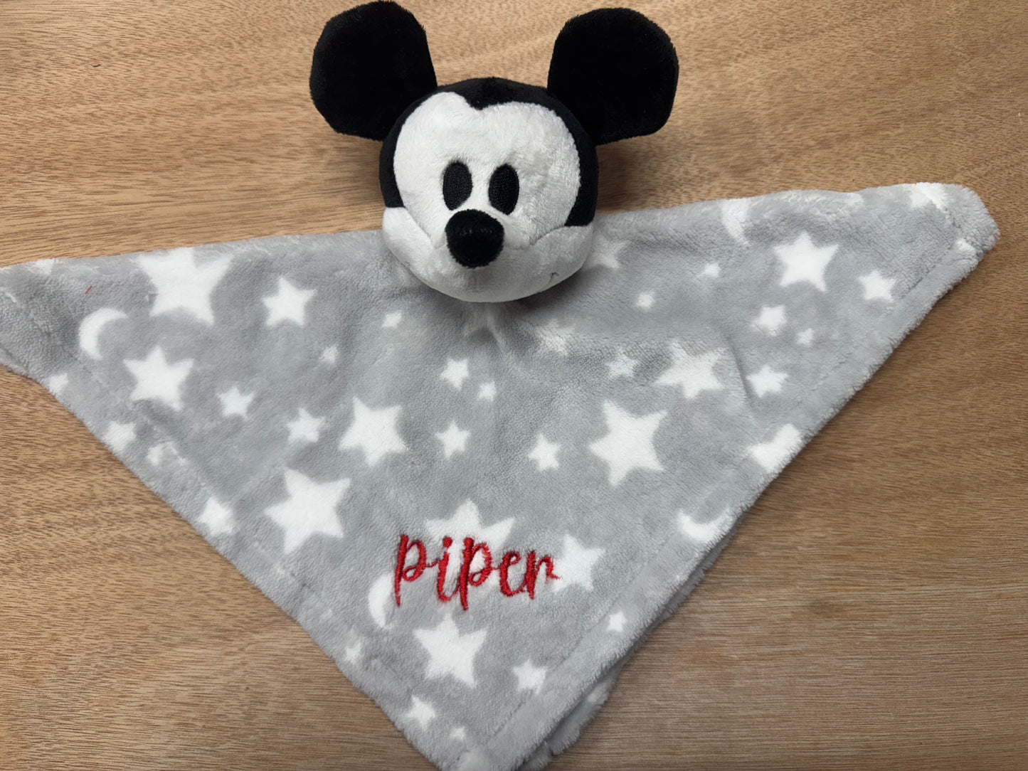 Personalized Baby Lovey Blanket – Custom Embroidered Name Security Blanket – Baby Shower Gift