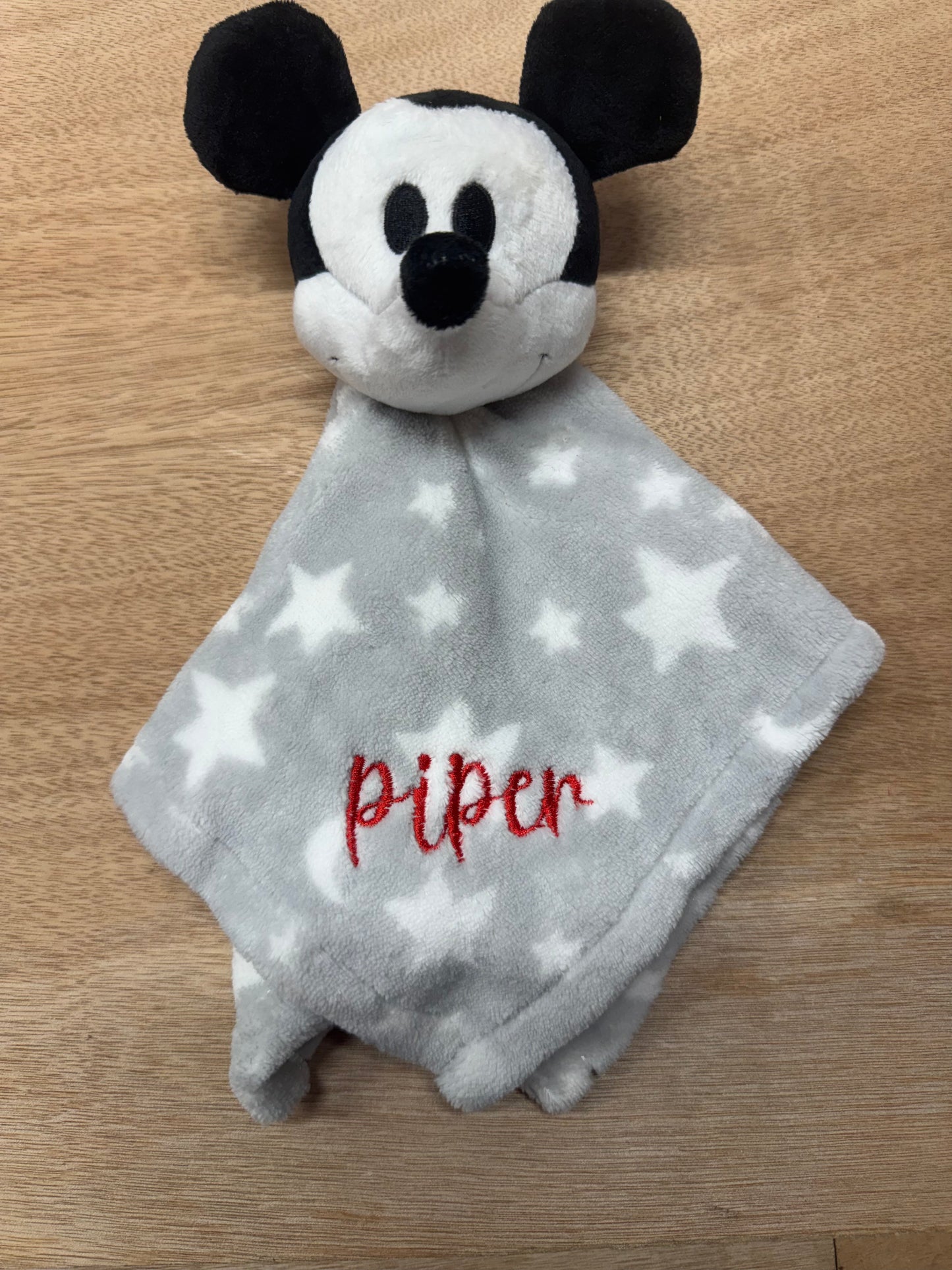 Personalized Baby Lovey Blanket – Custom Embroidered Name Security Blanket – Baby Shower Gift